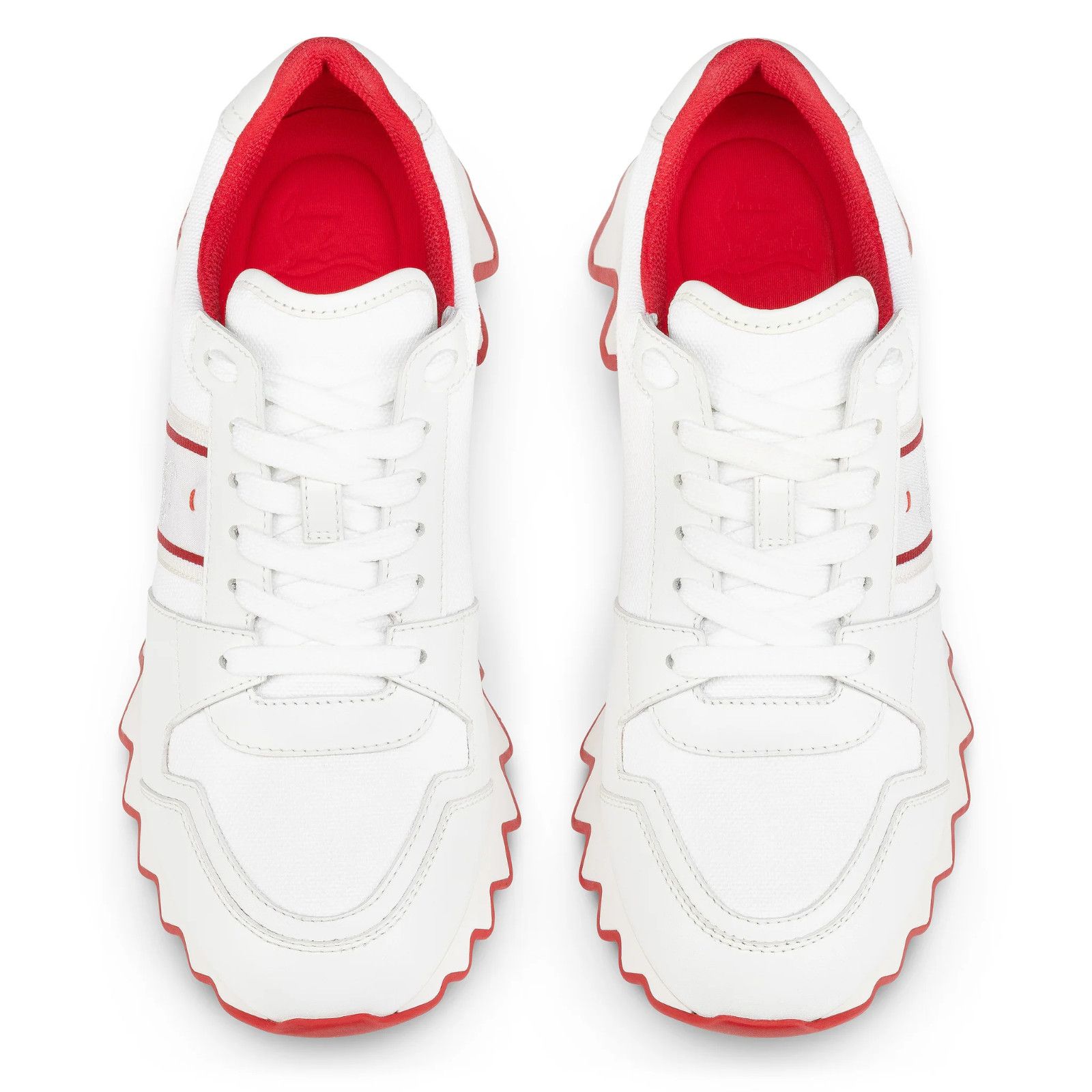Christian Louboutin Christian Louboutin Flat White Platform Low Top Sneaker 41.5 Size US 11.5 / IT 41.5 - 9 Thumbnail