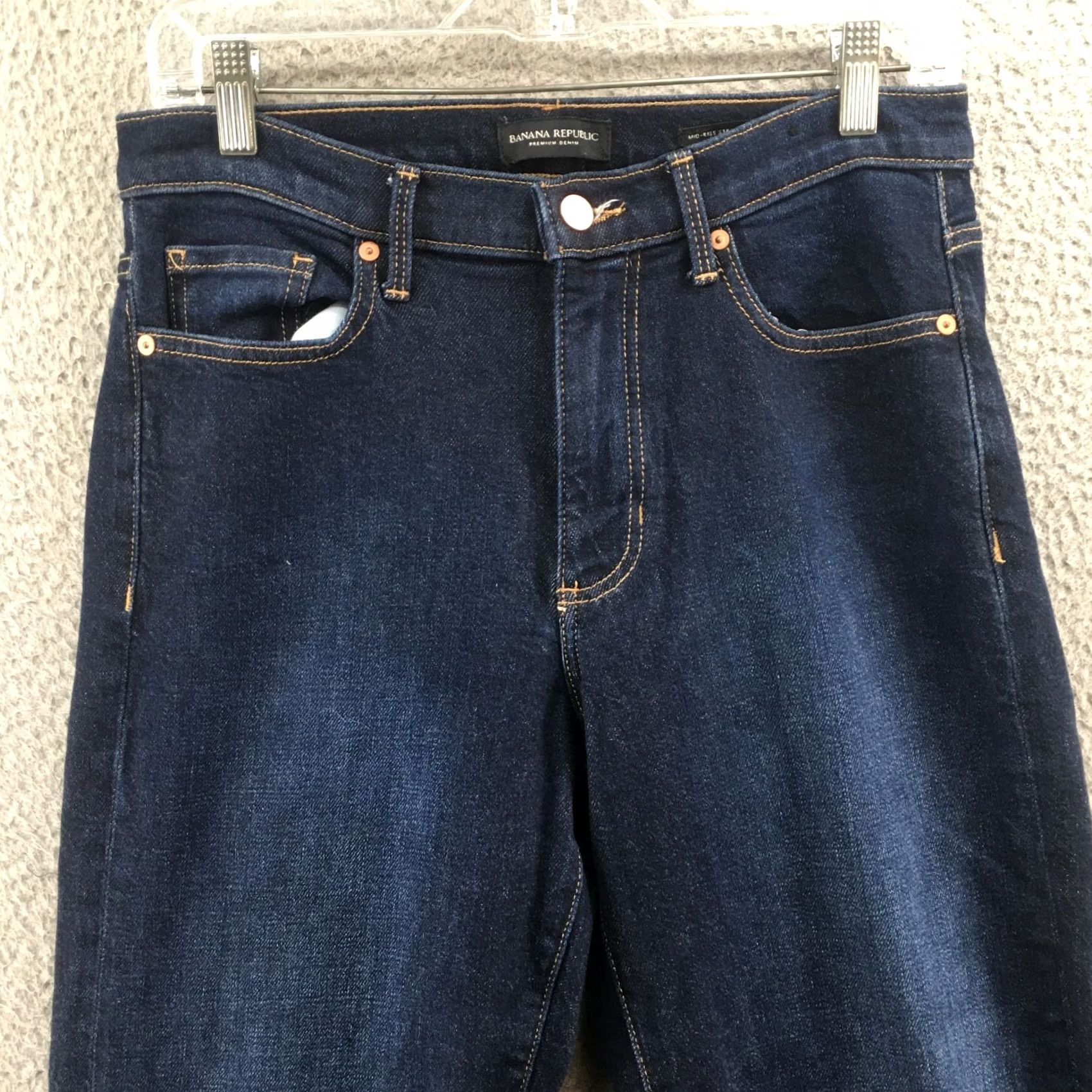 Banana Republic Banana Republic Jeans Womens 28 Blue Denim Mid Rise Straight Leg 5-Pocket Regular Inseam 26" Jeans Mens Womens Boys Girls Size 28" / US 6 / IT 42 - 2 Thumbnail