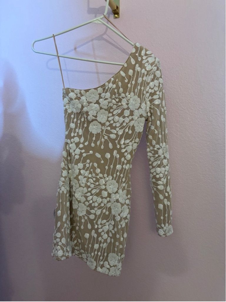 Dress the Population Women's The Population Dress, White, Size S Size S / US 4 / IT 40 - 4 Thumbnail