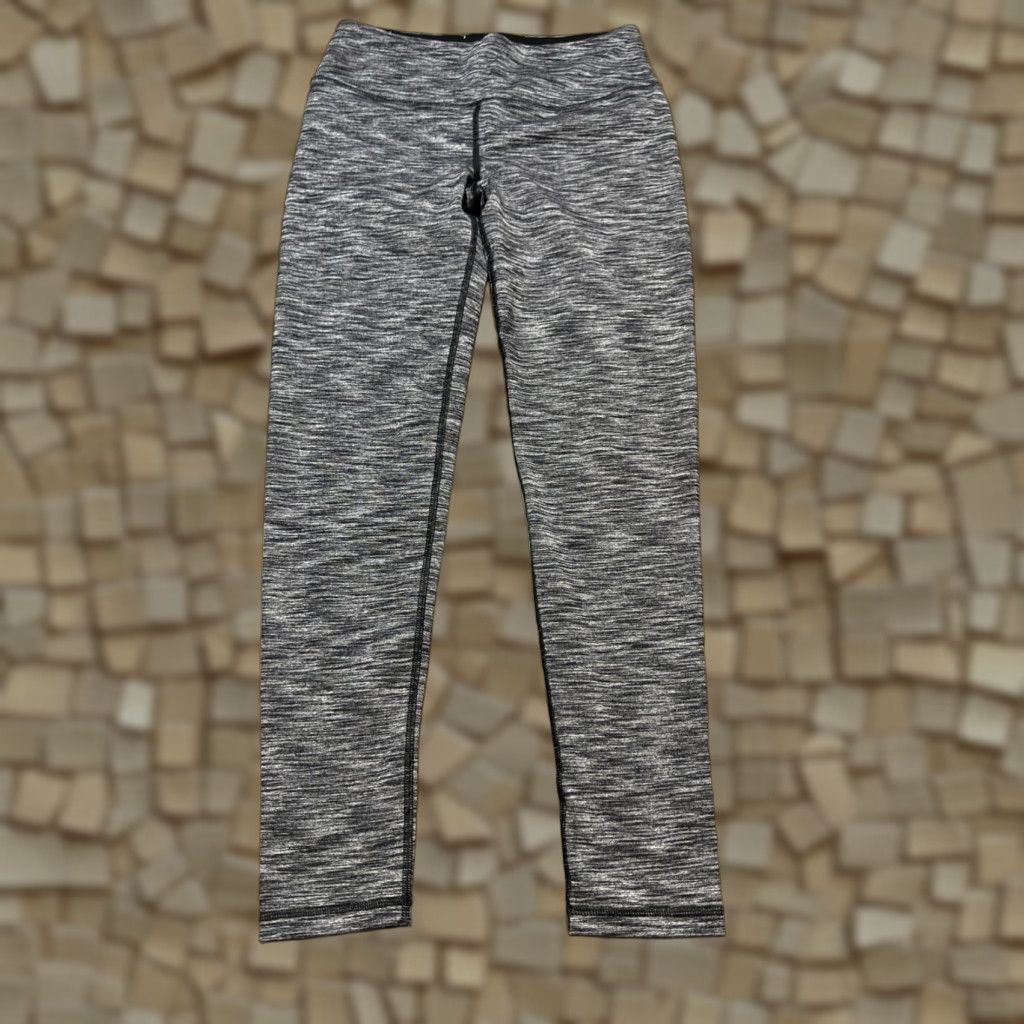 Vintage Victoria Sports Leggings Women's M Black Mid Rise Stretch Size 32" / US 10 / IT 46 - 1 Thumbnail