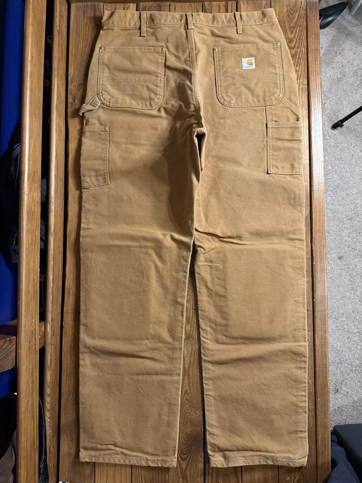 Carhartt Vintage Carhartt USA Tan Double Knee Work Pants Size US 36 / EU 52 - 3 Thumbnail