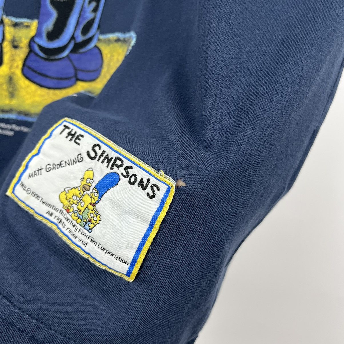 The Simpsons Vintage The Simpsons Men in Black y2k cartoon tee 1998 Size US L / EU 52-54 / 3 - 8 Thumbnail