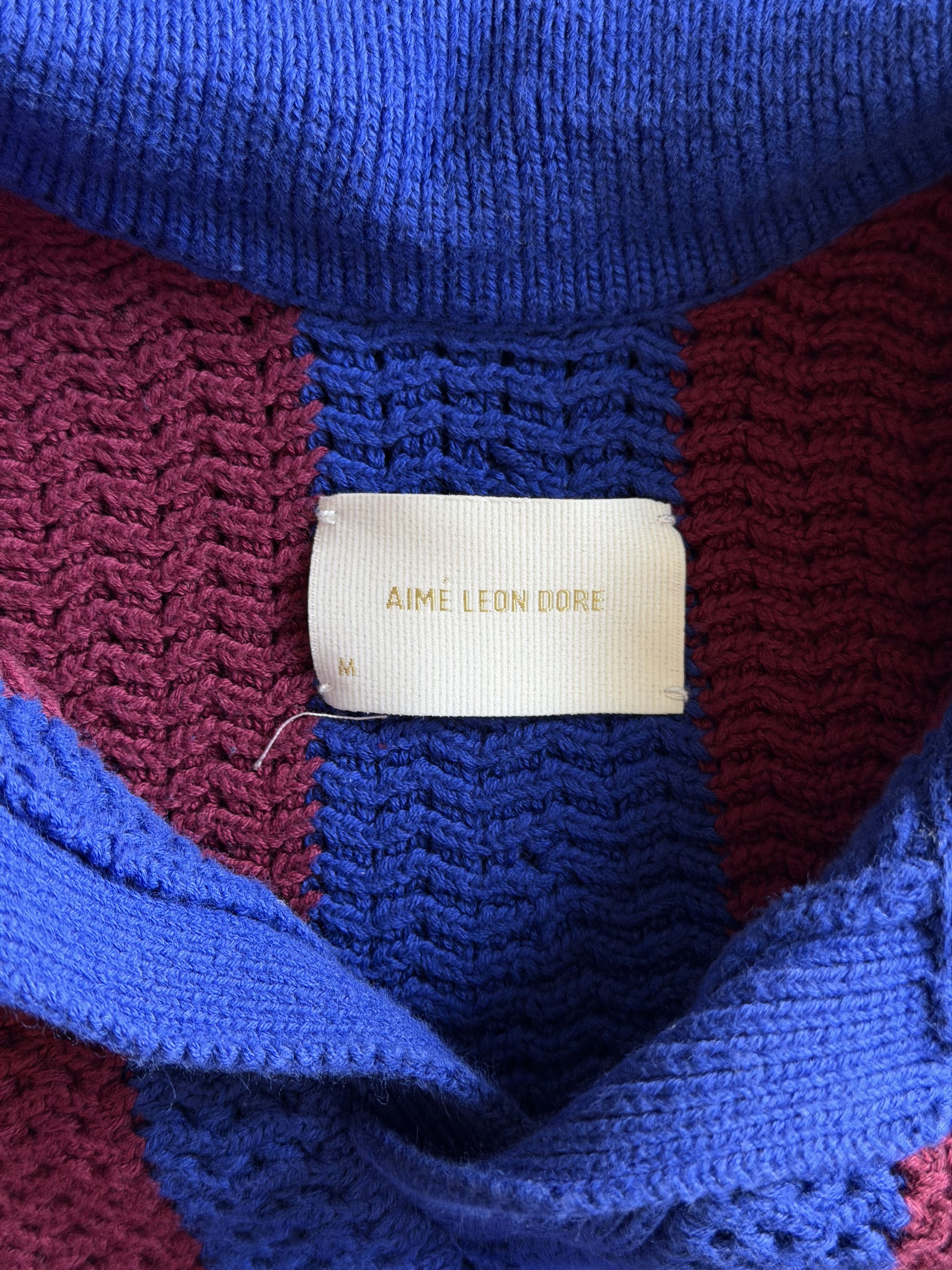 Aime Leon Dore Aime Leon Dore Knit Soccer Jersey in Merlot Red Size US M / EU 48-50 / 2 - 7 Thumbnail
