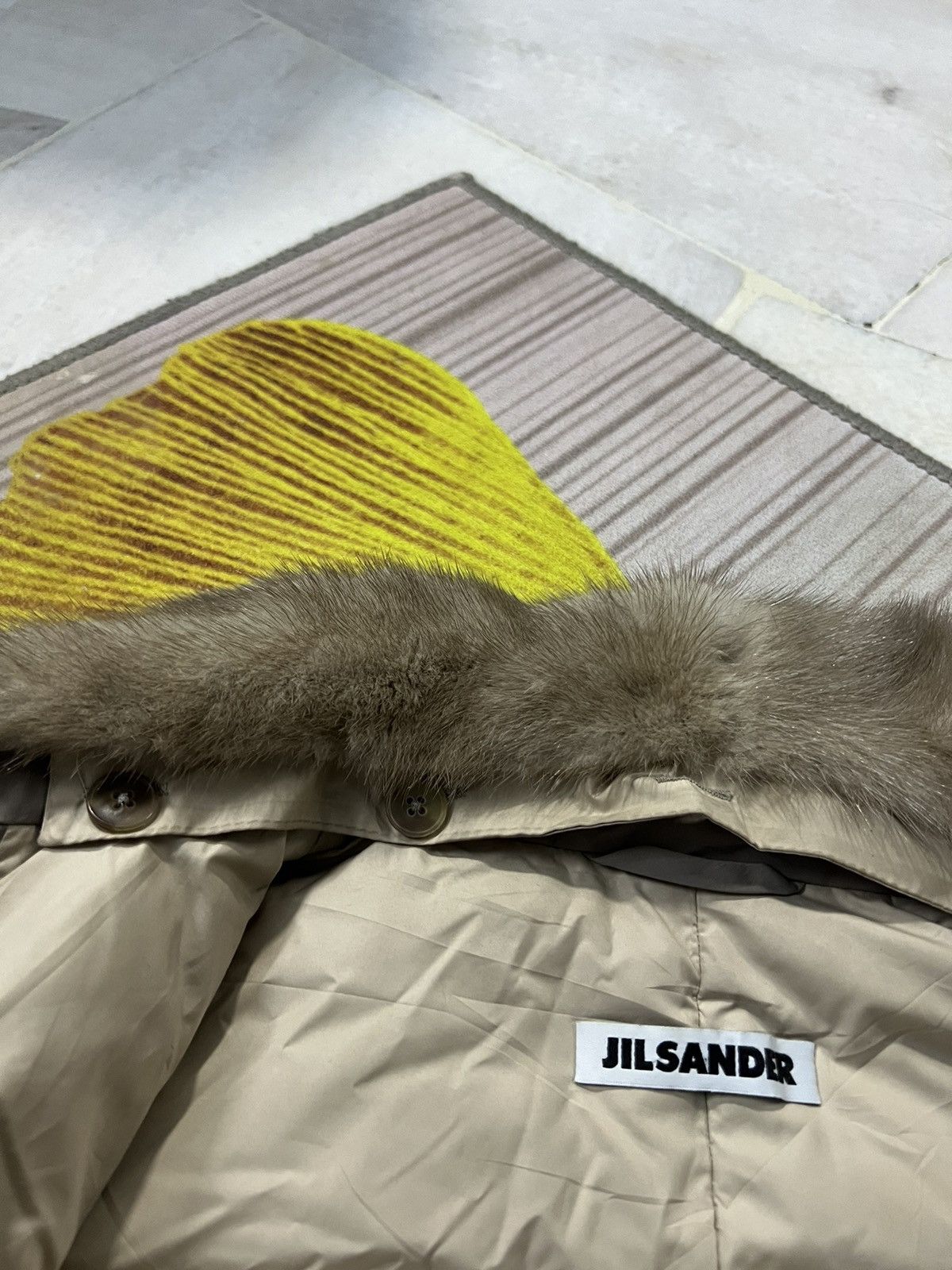Designer × Jil Sander 💥 RARE JIL SANDER FUR COLLAR Size US S / EU 44-46 / 1 - 8 Thumbnail