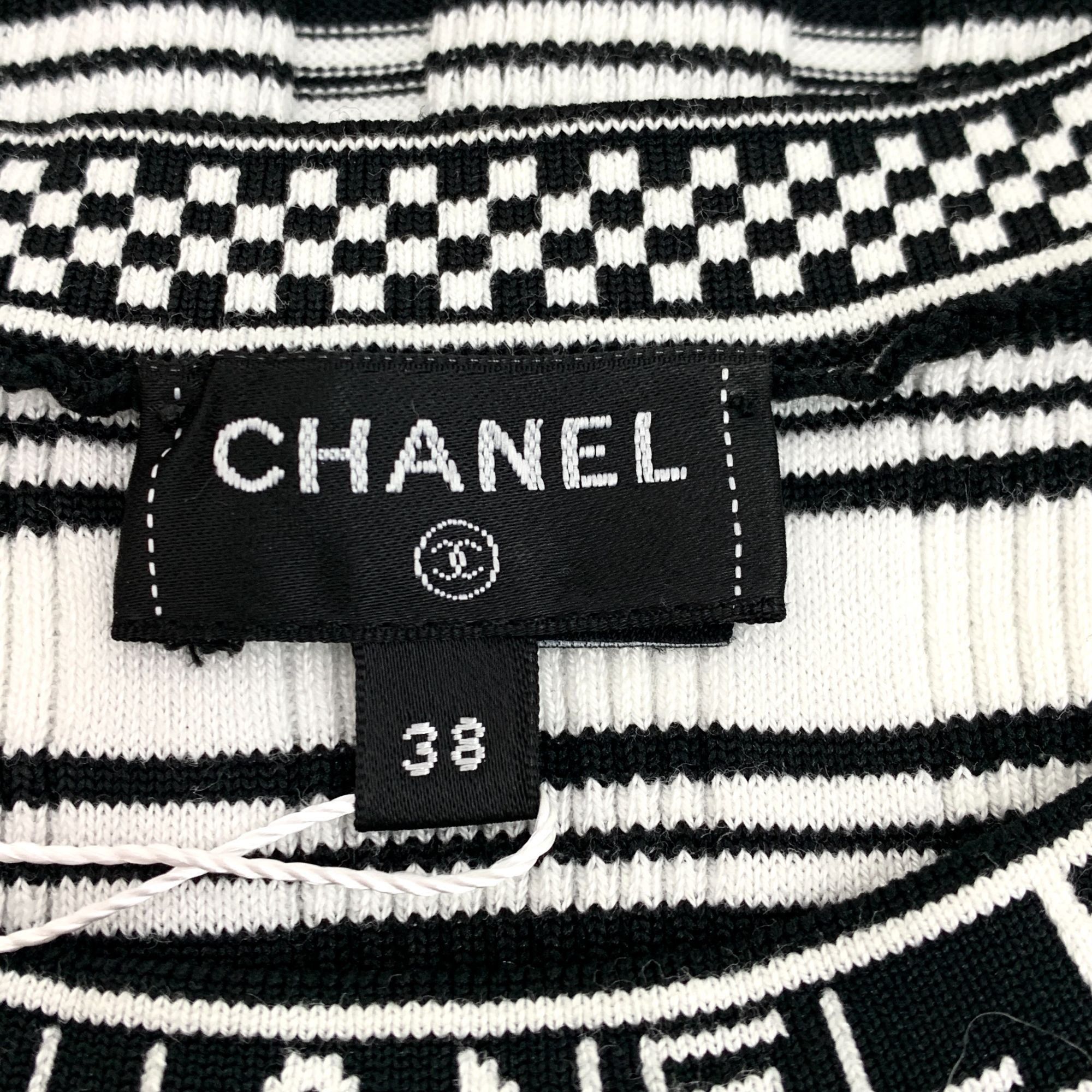 Chanel Chanel Colorblock Striped Cotton Knit Short-Sleeve Top (Size Size S / US 4 / IT 40 - 2 Thumbnail