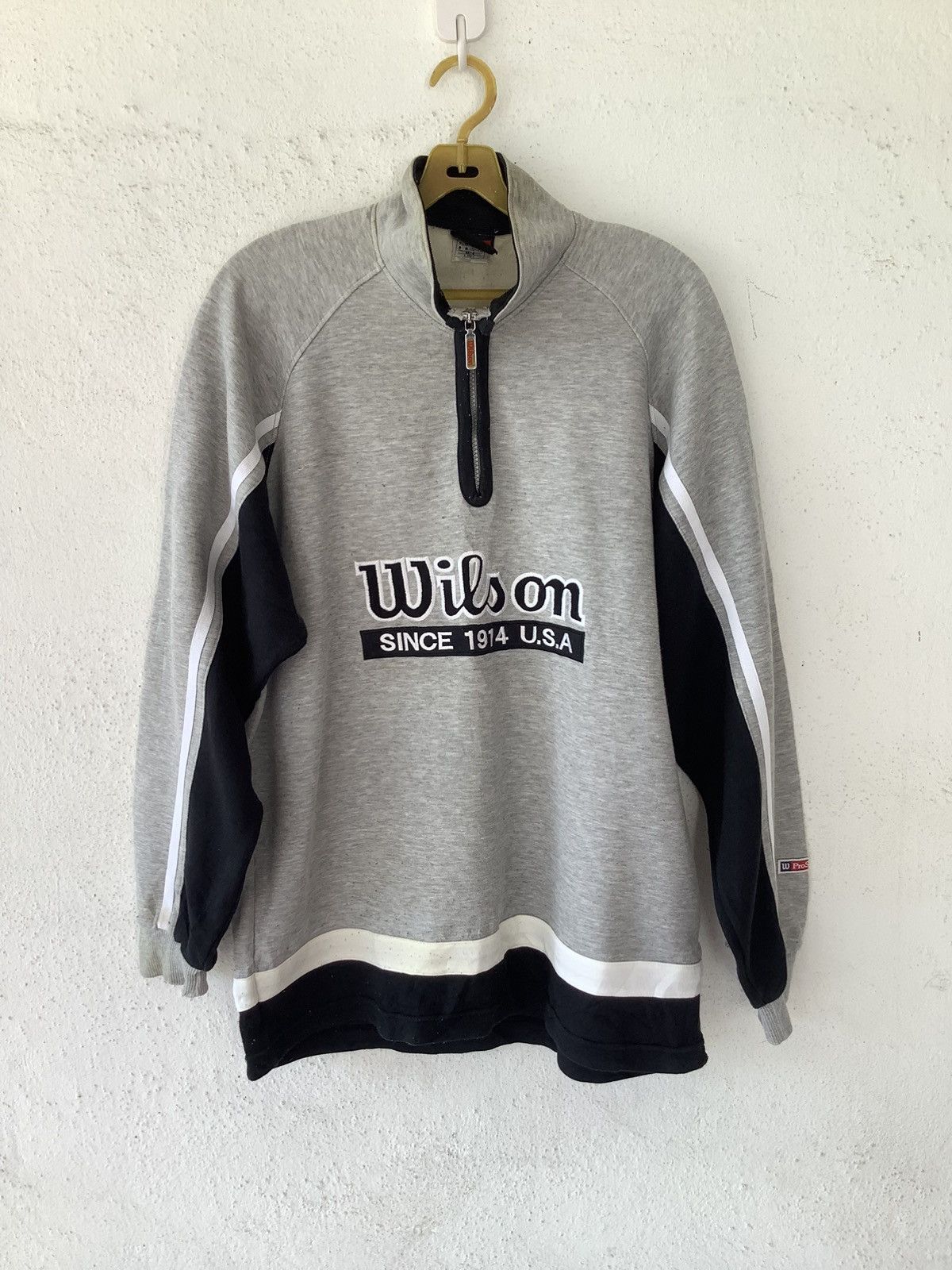 Vintage × Wilson Wilson Pro Staff Half Zip Size US L / EU 52-54 / 3 - 1 Thumbnail