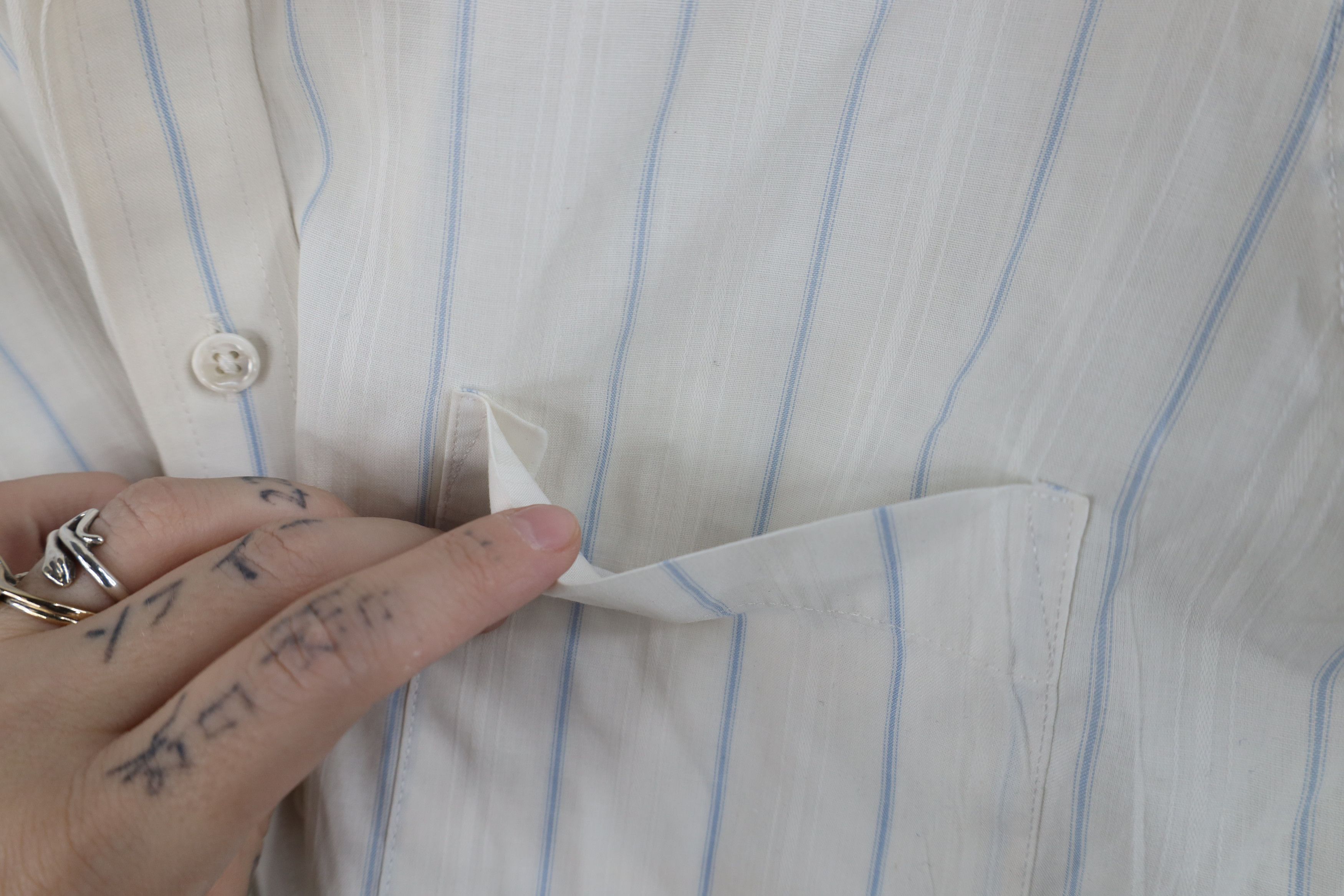 Vintage Vintage 70s Streetwear Striped Short Sleeve Button Shirt USA Size US M / EU 48-50 / 2 - 4 Thumbnail