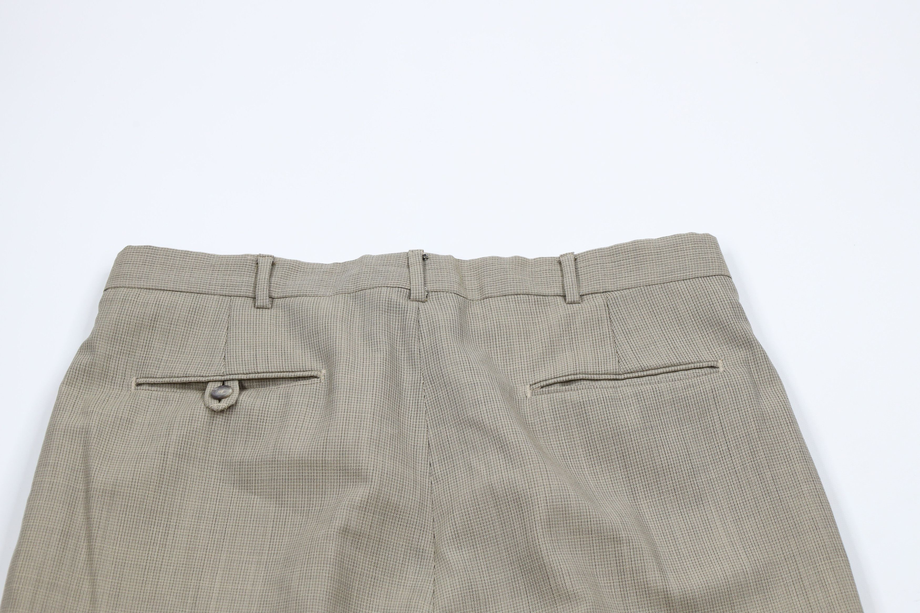 Lands' End × Vintage Vintage 90s Lands End Wool Pleated Cuffed Chino Pants USA Size US 34 / EU 50 - 10 Thumbnail