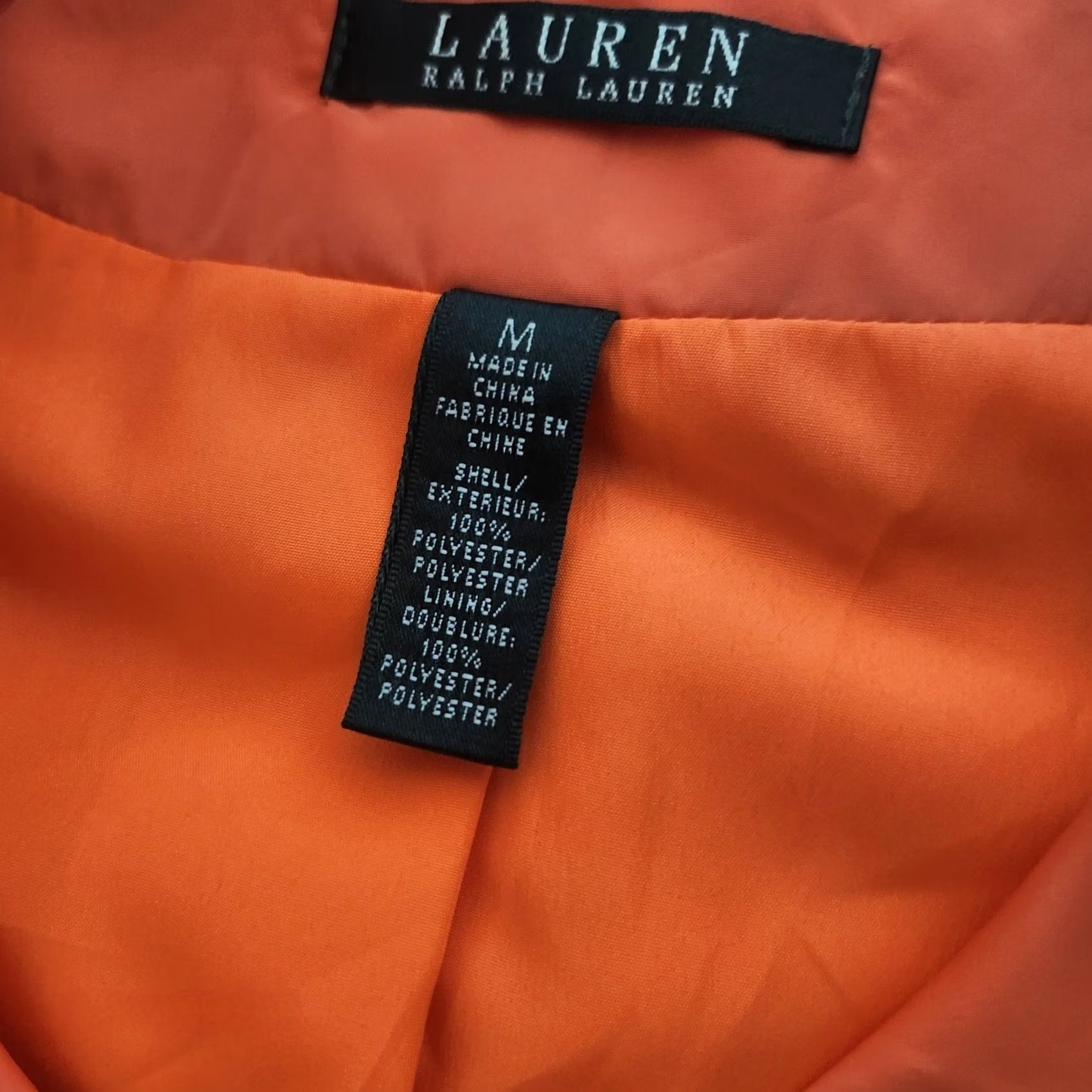 Ralph Lauren Lauren Ralph Lauren Womens Button Up Rain Coat Jacket Medium Orange Lightweight Size M / US 6-8 / IT 42-44 - 5 Thumbnail