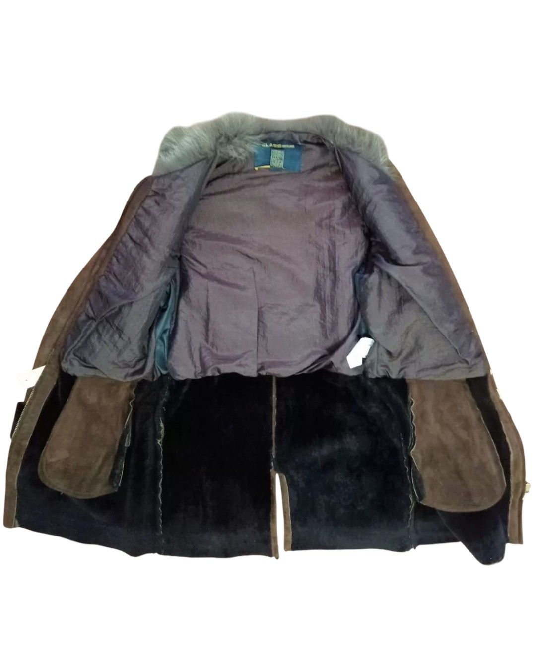 Roberto Cavalli FOX FUR FRONT LEATHER BELTED COAT Size S / US 4 / IT 40 - 3 Thumbnail