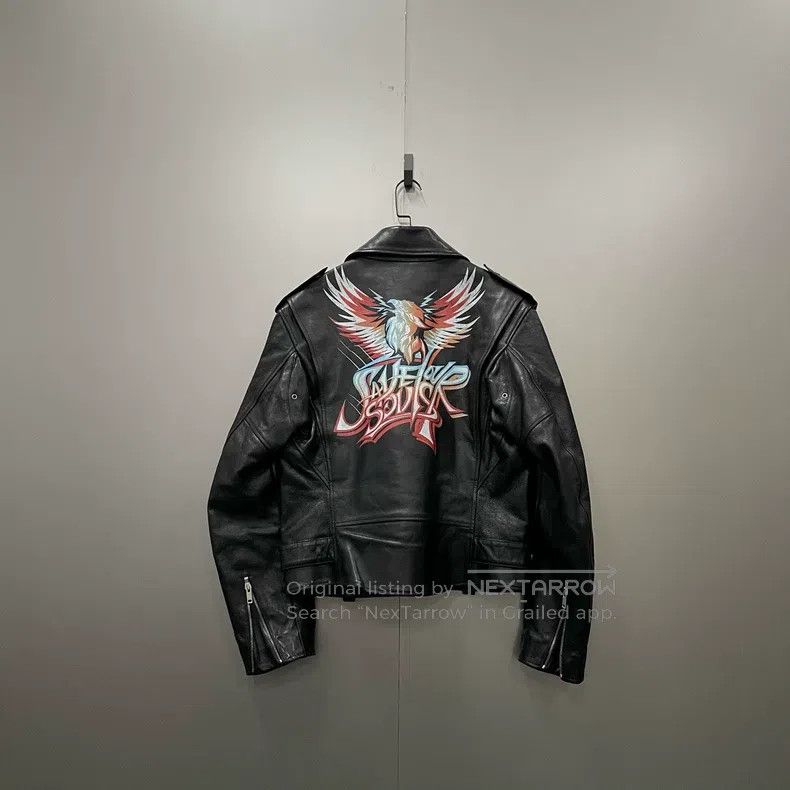 Givenchy Givenchy Size48 Back Animal Print Leather Jacket Size 48 Size US M / EU 48-50 / 2 - 2 Thumbnail