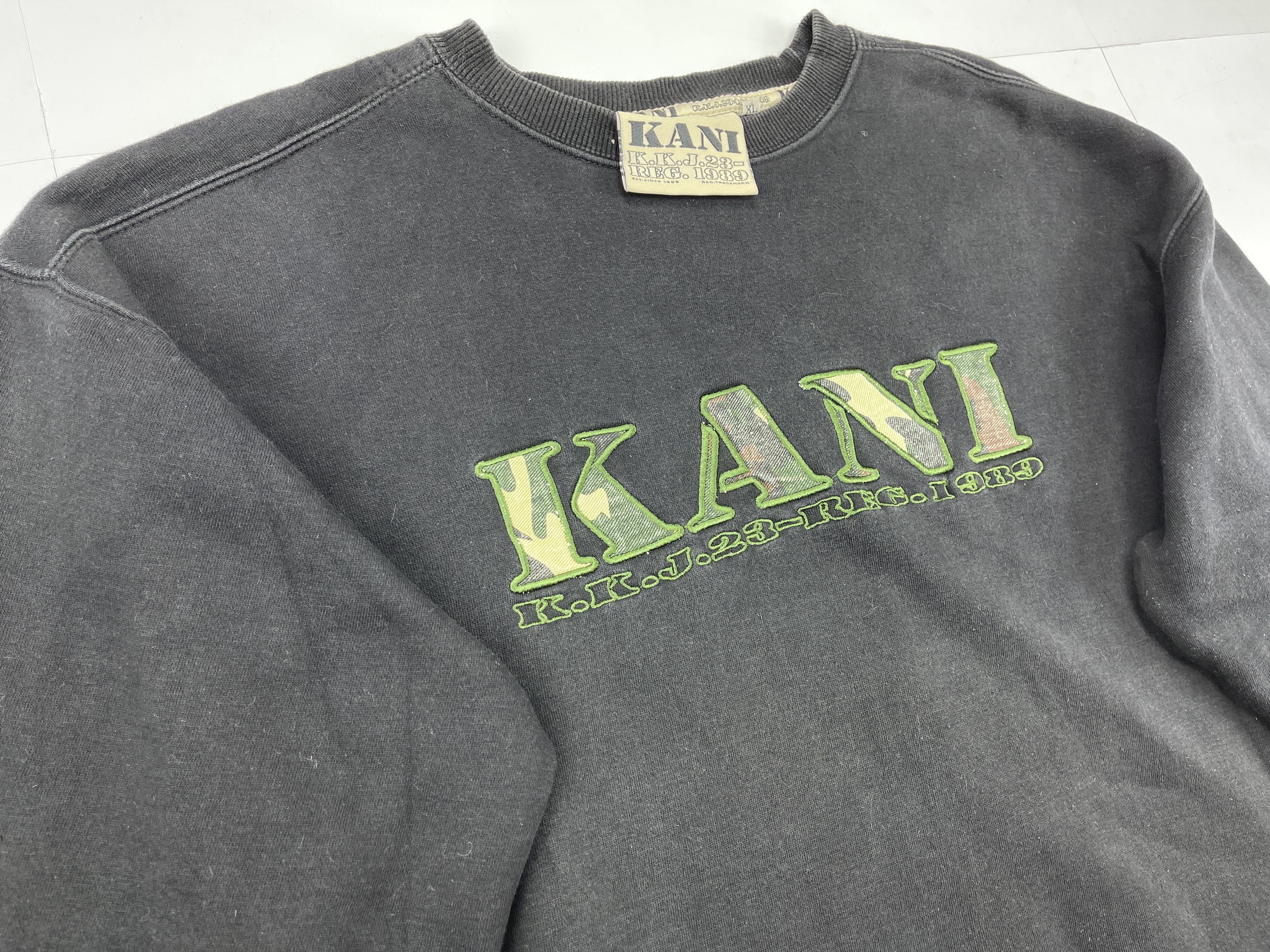 Karl Kani KARL KANI sweatshirt, black, vintage Kani, 90s hip hop XL Size US XL / EU 56 / 4 - 4 Thumbnail