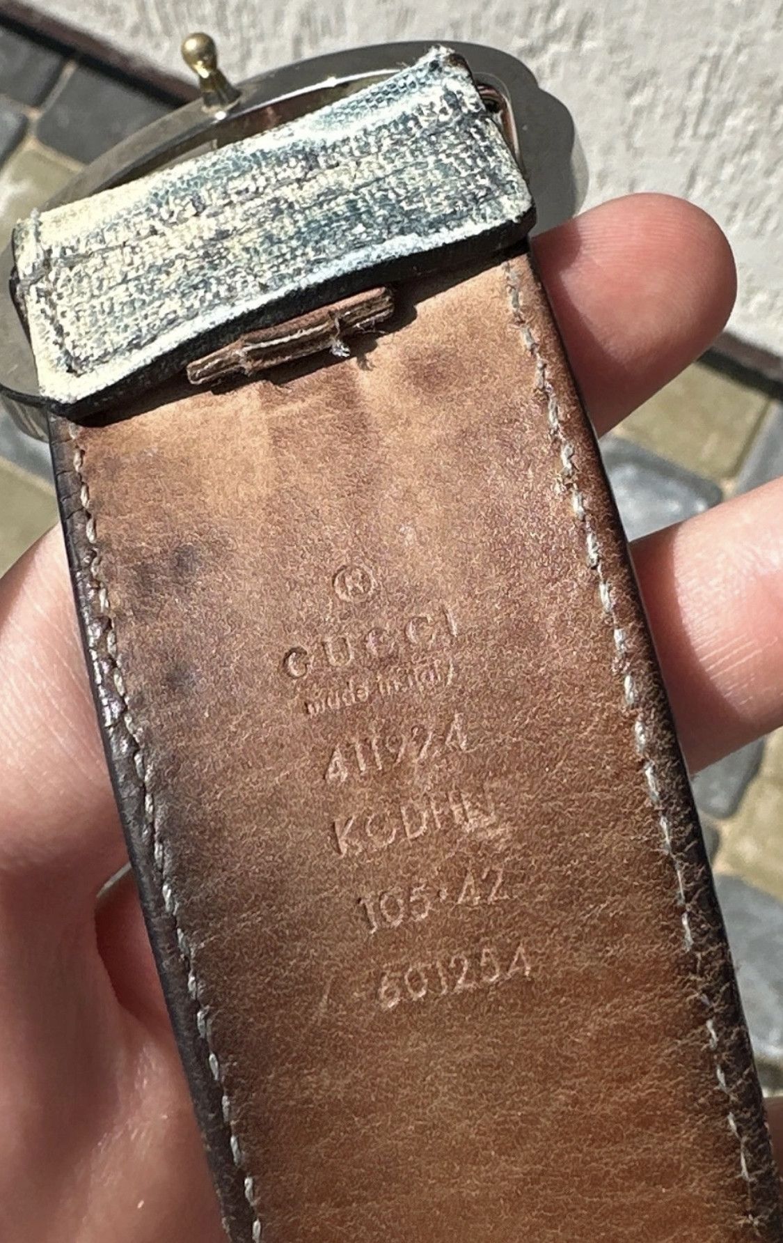 Gucci × Vintage Gucci belt Size ONE SIZE - 7 Thumbnail