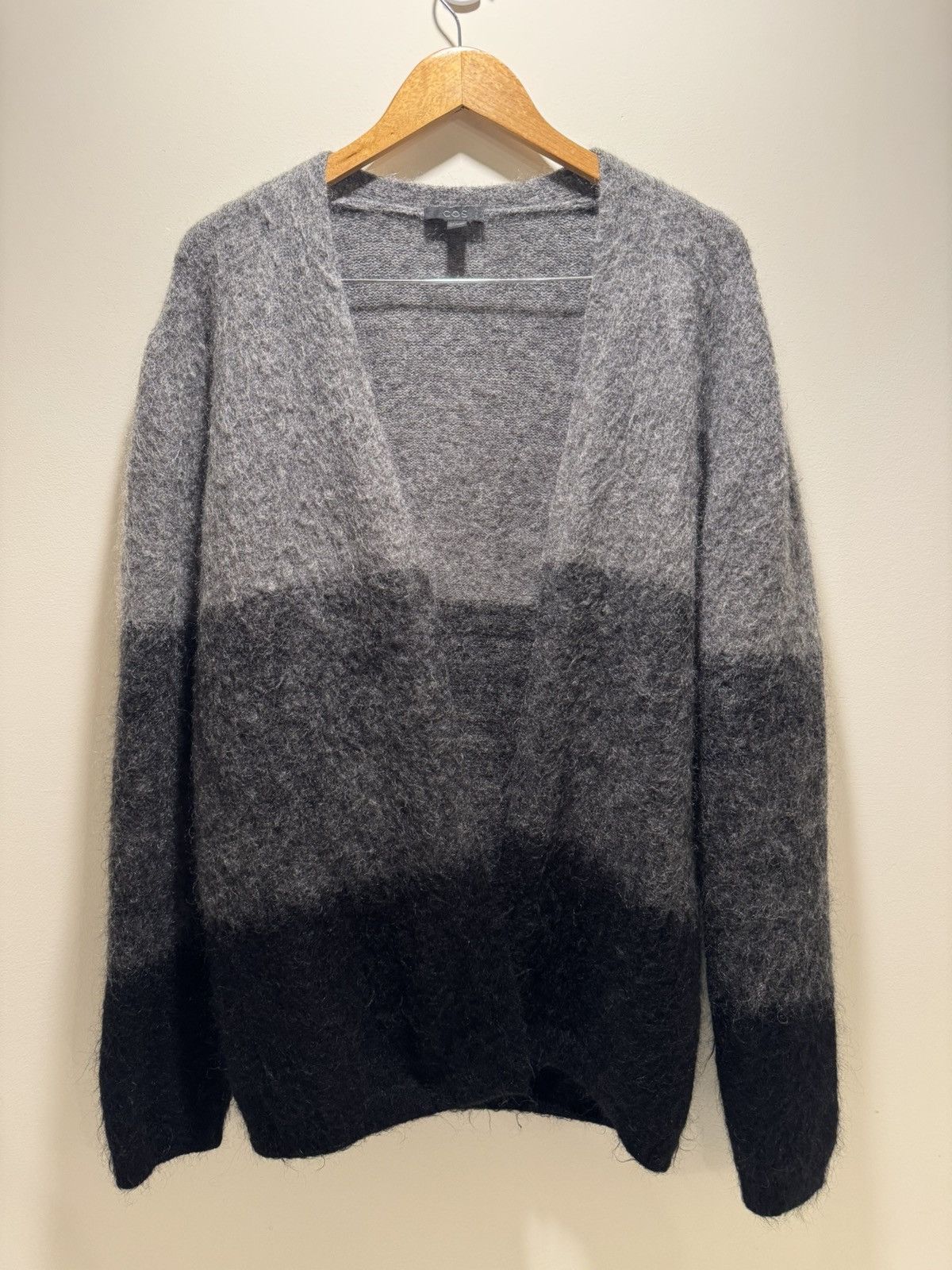 Cos COS 3-stripped mohair cardigan Size US L / EU 52-54 / 3 - 1 Thumbnail
