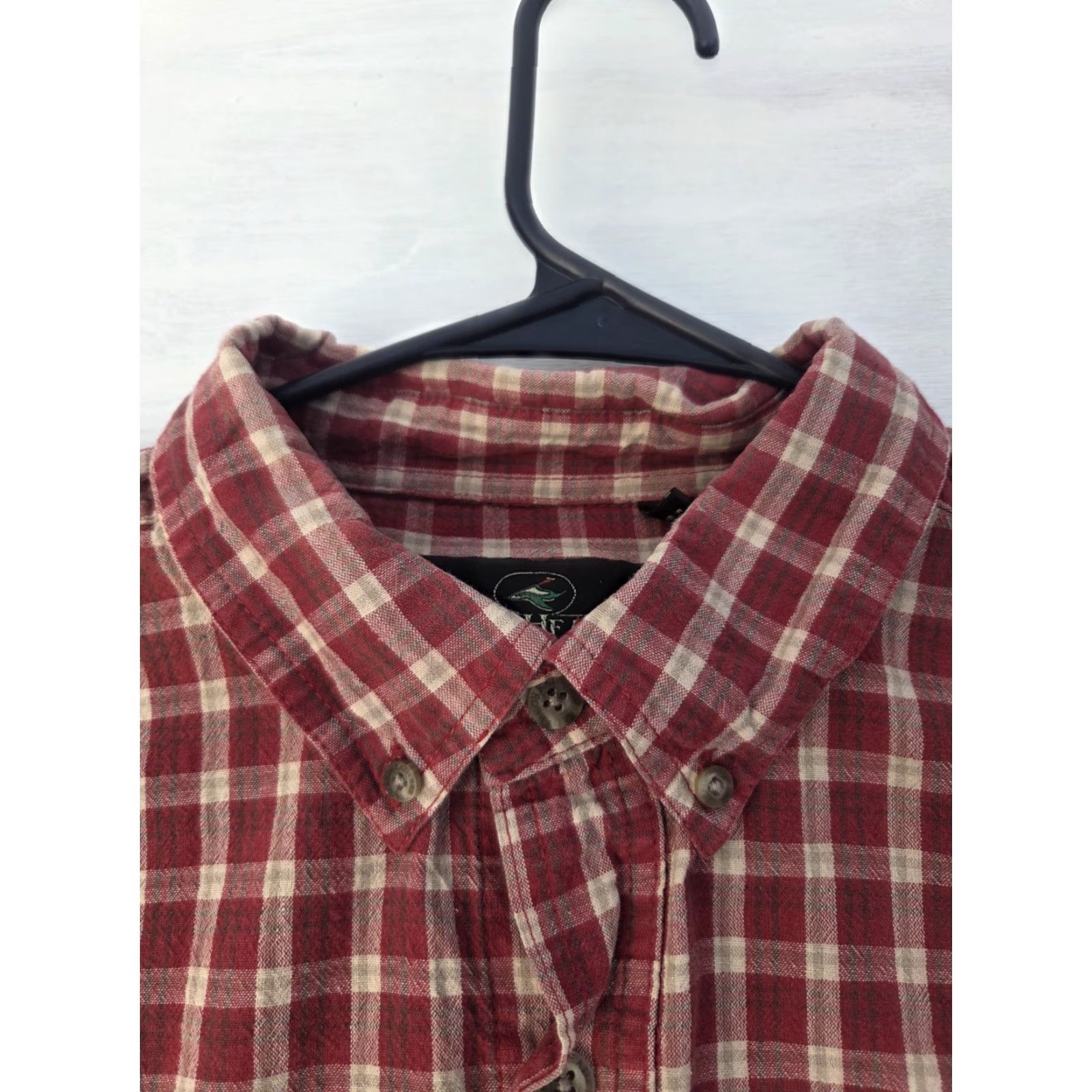Vintage VINTAGE RedHead Button-Down Shirt Mens XL Short Sleeve Red Plaid Pockets READ Size US XL / EU 56 / 4 - 3 Thumbnail