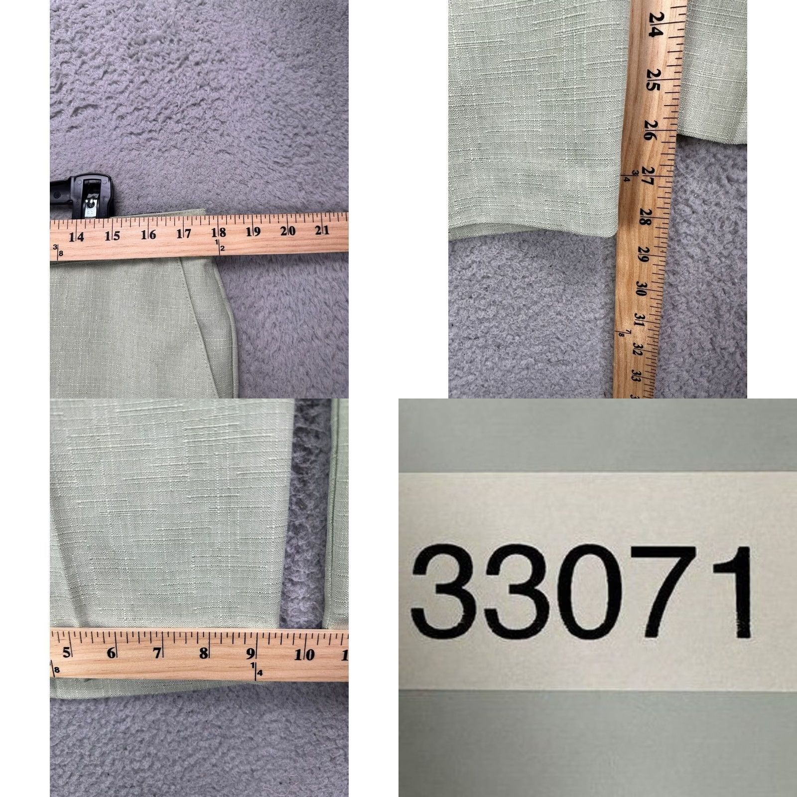 Vintage NEW Alfred Dunner Green Classic Fit Pull On Pants Womens 16 Elastic Waist Pockets Casual Office Wear Size 38" / US 16 / IT 52 - 8 Thumbnail