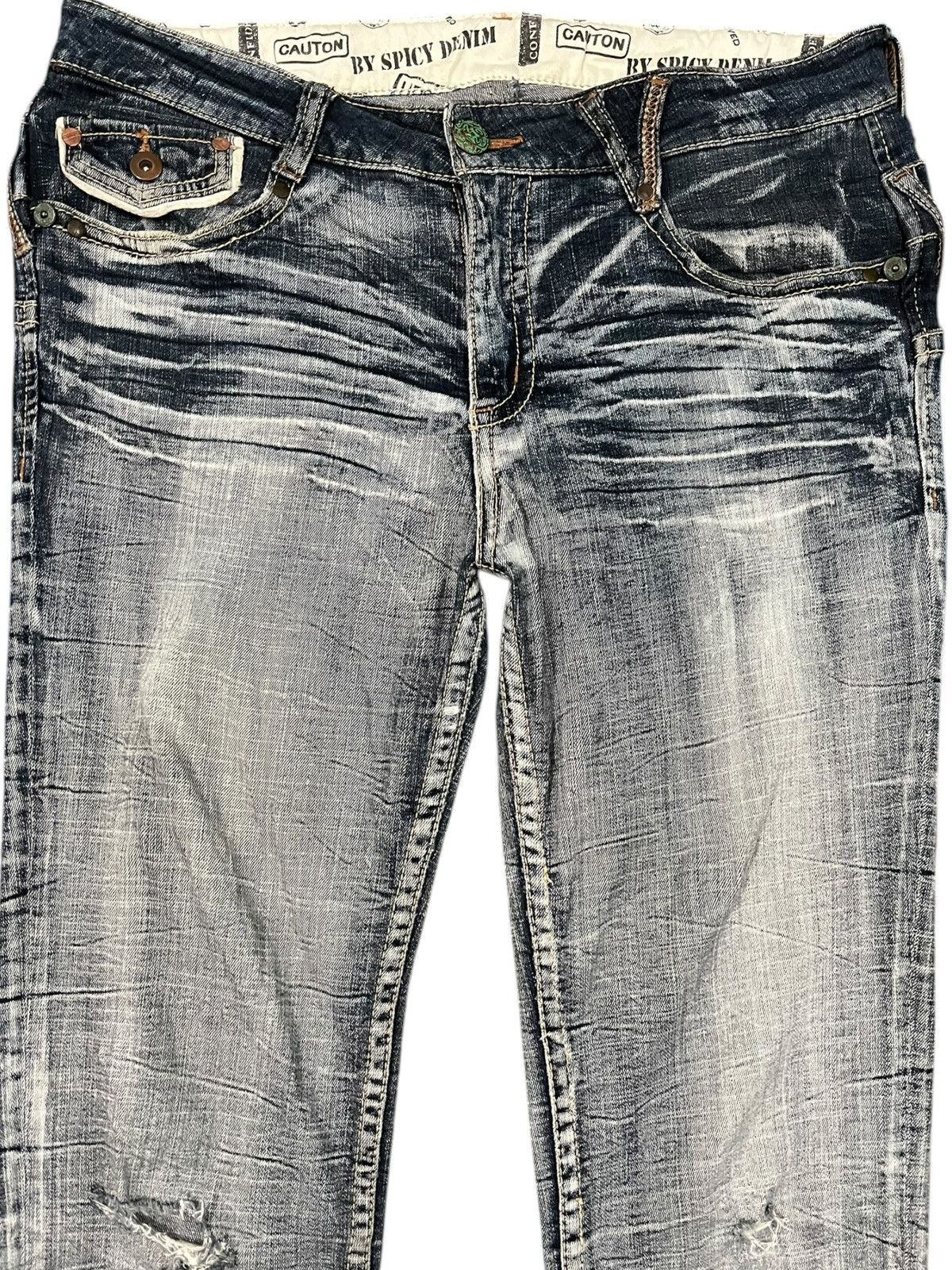 Japanese Brand × Vintage Vintage Urban Crush Double Waist Denim Size US 35 - 2 Thumbnail