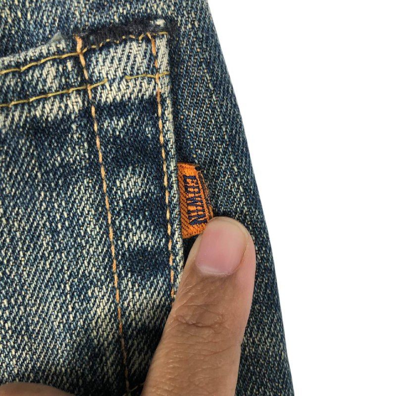 Edwin × Jean × Vintage Vintage Edwin 505x Selvedge Distressed Jeans Size US 29 - 9 Thumbnail