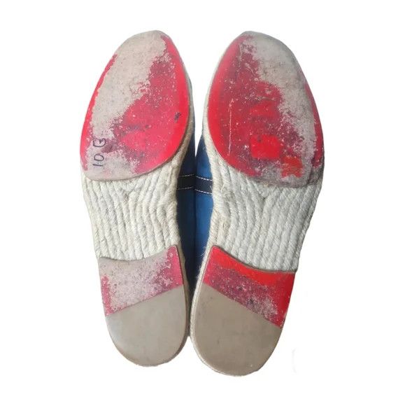 Christian Louboutin Men's Blue Canvas Espadrilles Size US 9 / EU 42 - 7 Thumbnail