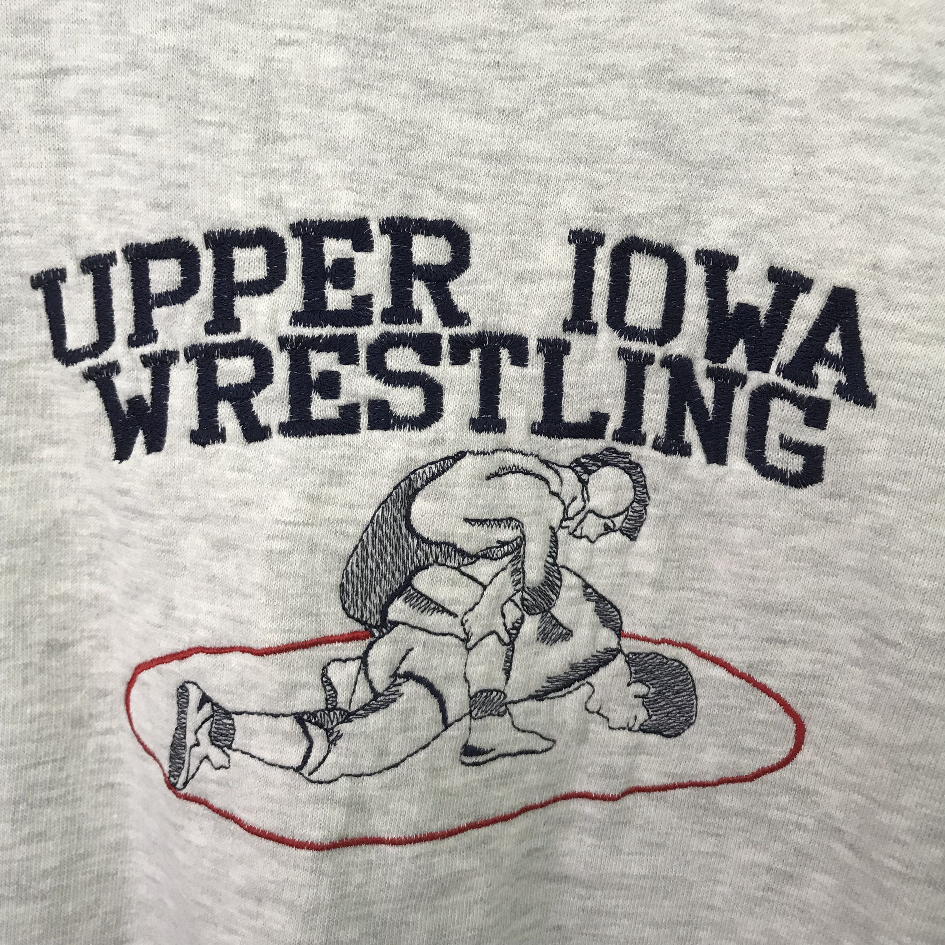 Upper Playground Vintage Upper Iowa Wrestling Gray Sweatshirt - 19 Size US L / EU 52-54 / 3 - 4 Thumbnail