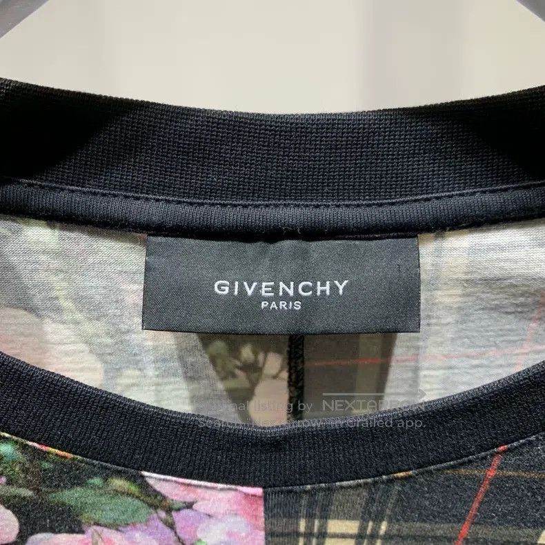 Givenchy Givenchy Floral checkered pattern short-sleeve T-shirt Size US S / EU 44-46 / 1 - 2 Thumbnail