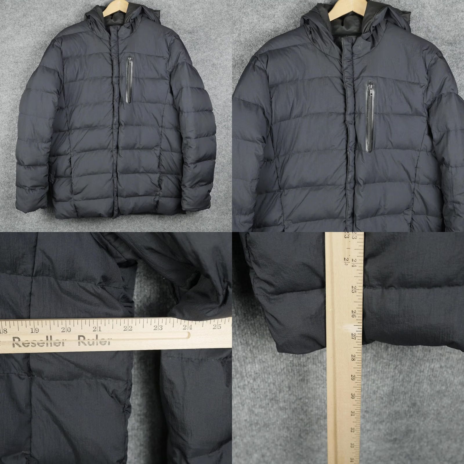 Vince Camuto Vince Camuto Jacket Mens Medium Black Reversible Hooded Down Parka Coat Quilted Size US M / EU 48-50 / 2 - 9 Thumbnail
