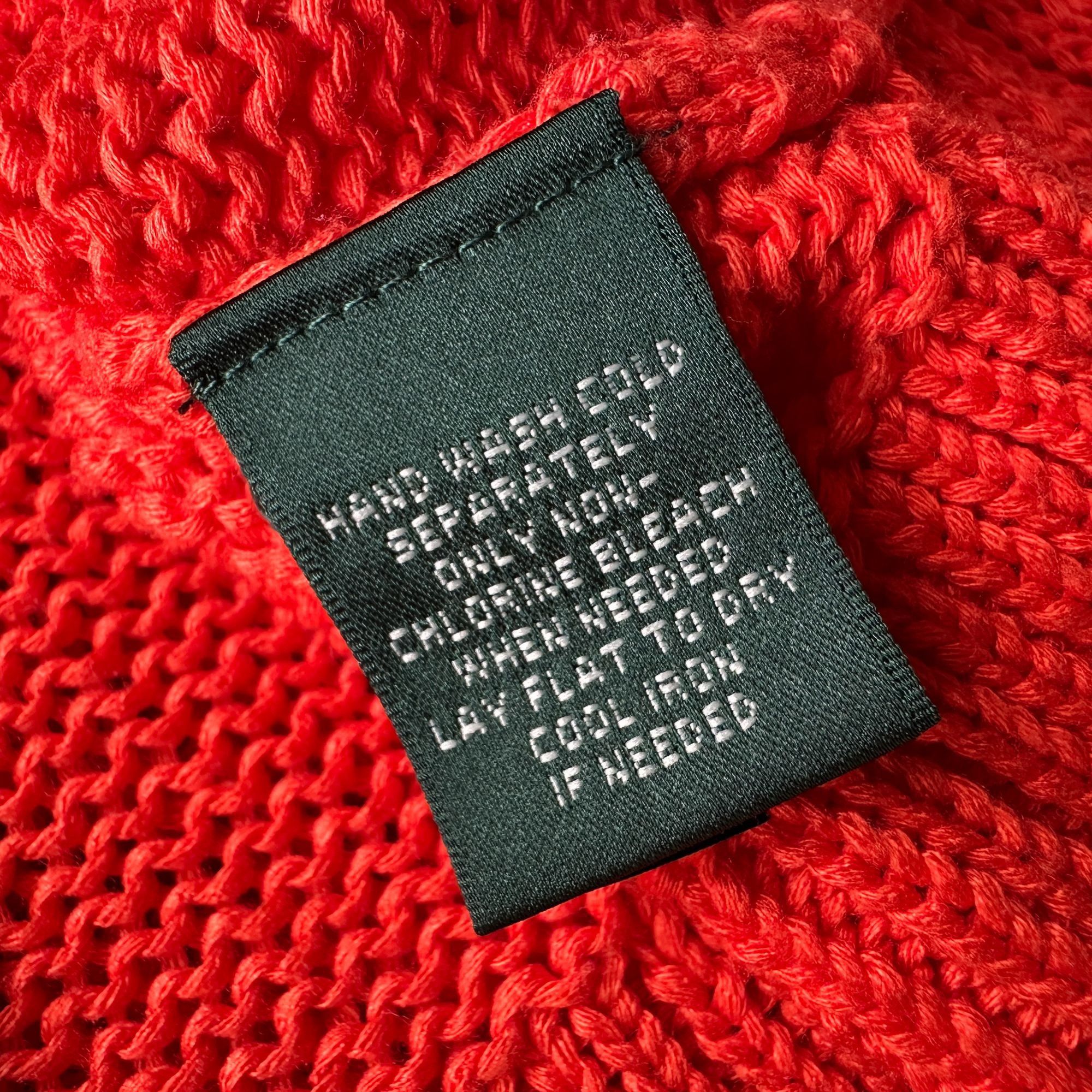Lauren Ralph Lauren Lauren Ralph Lauren Womens XL Sweater Open Knit Orange Size XL / US 12-14 / IT 48-50 - 6 Thumbnail