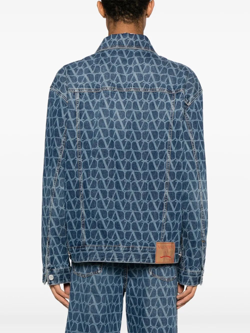 Valentino o1y0525 Denim Jacket in Blue Size US M / EU 48-50 / 2 - 4 Thumbnail
