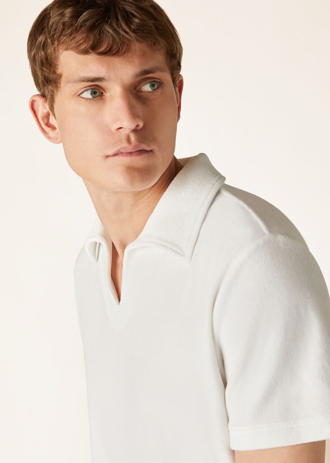 Loro Piana o1w1db10125 FAM7821 Porto Venere Polo Shirt in White Size US M / EU 48-50 / 2 - 3 Thumbnail
