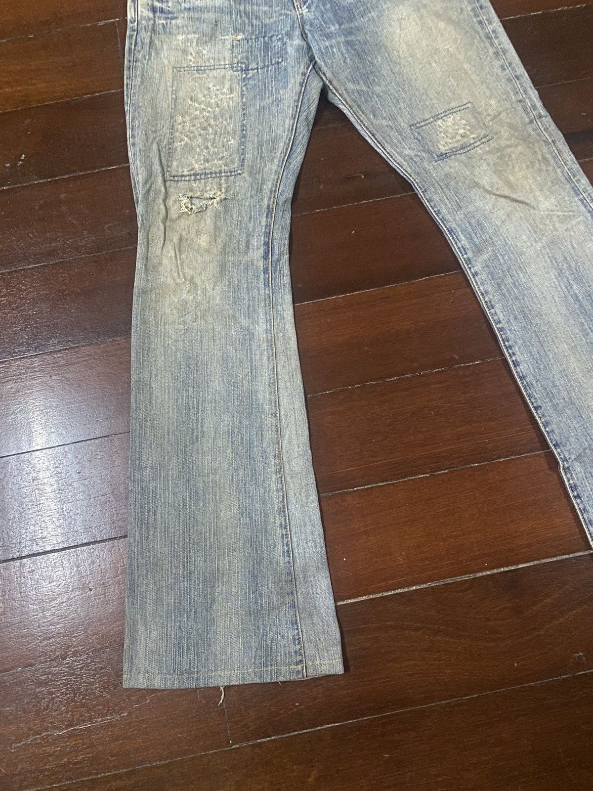 Edwin EDWIN EXCLUSIVE VINTAGE XV JEANS bootcut wide leg rework Size US 33 - 3 Thumbnail