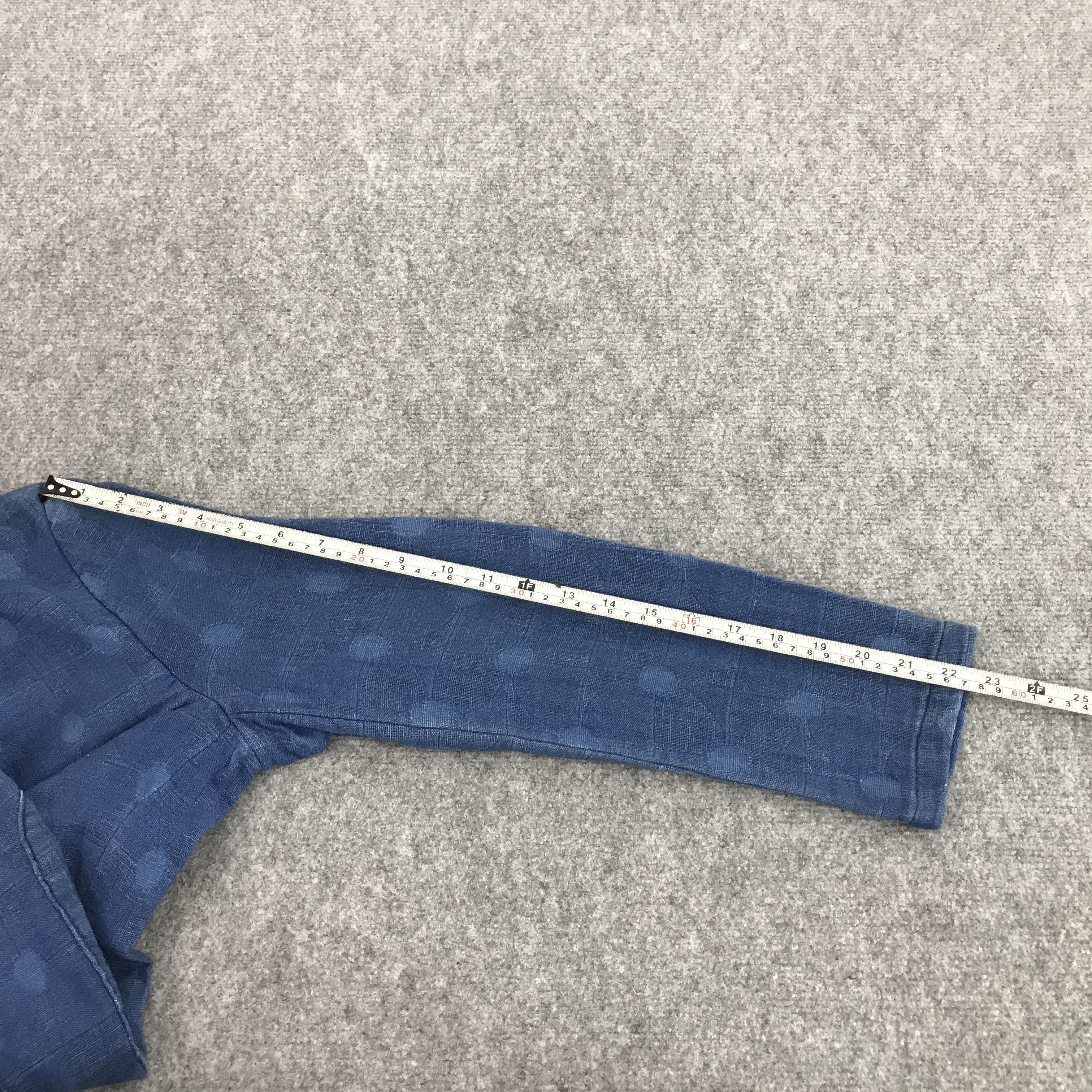 Indigo × Japanese Brand G STAGE INDIGO COTTON BLAZER JACKET Size US M / EU 48-50 / 2 - 9 Thumbnail