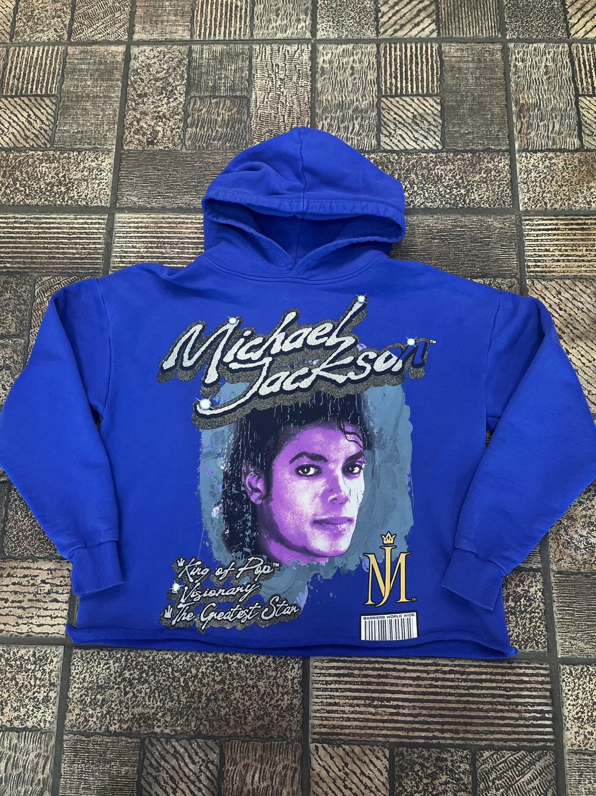 Barriers New Barriers Michael Jackson Hoodie Blue Sz. Medium Size US M / EU 48-50 / 2 - 1 Thumbnail