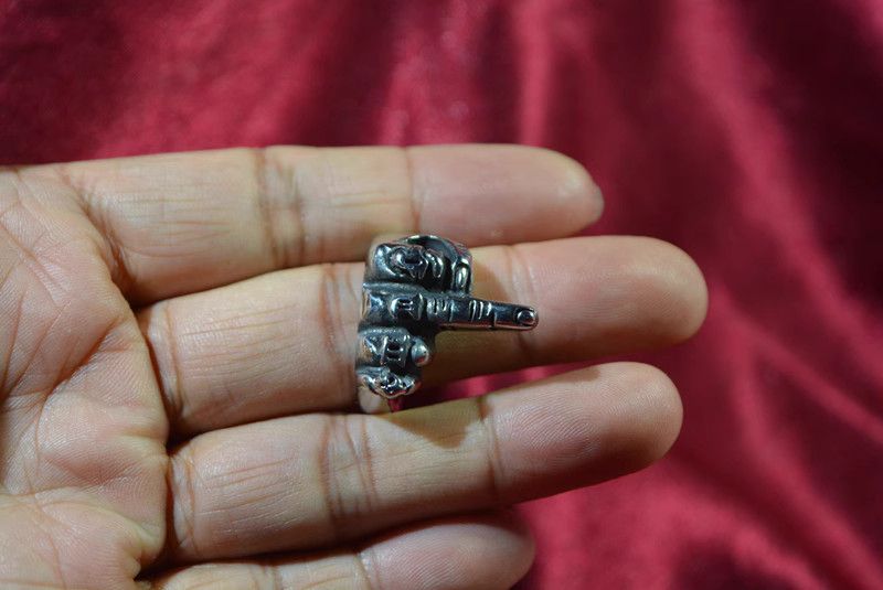 Jewelry Fxck Hip-hop Jewelry Rings Open Size Chrome Ring (Size 7-13) Size ONE SIZE - 5 Thumbnail
