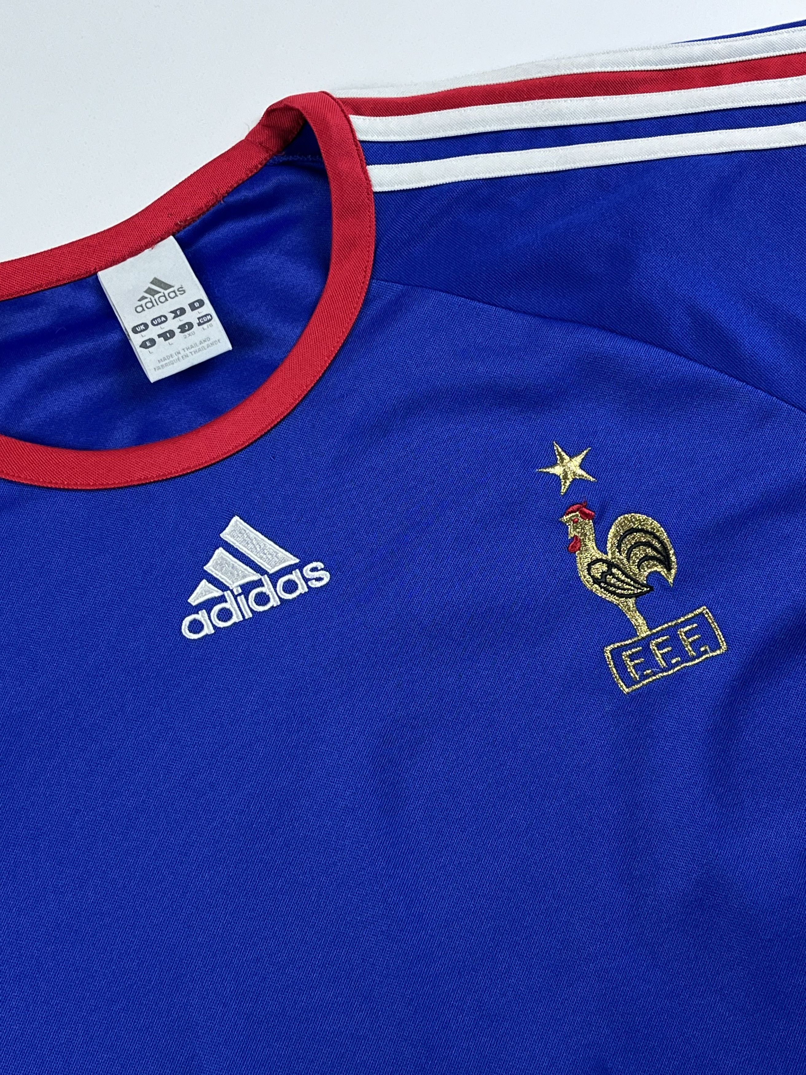 Adidas × Vintage Vintage Adidas France Home 2005 Soccer Jersey Size US M / EU 48-50 / 2 - 2 Thumbnail