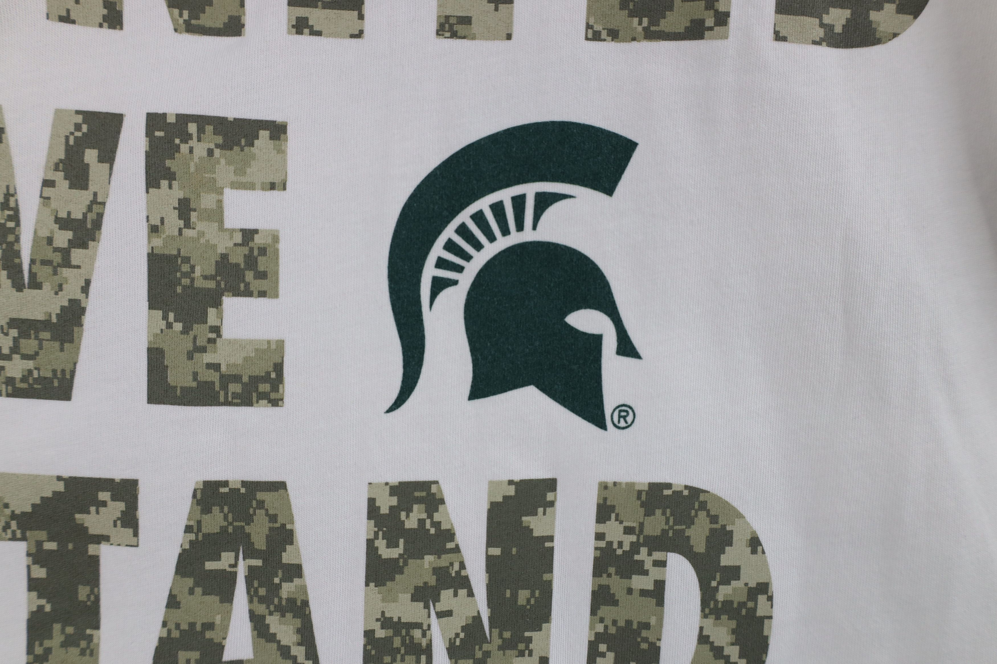 Nike Nike Camouflage Michigan State University Basketball T-Shirt Size US L / EU 52-54 / 3 - 6 Thumbnail