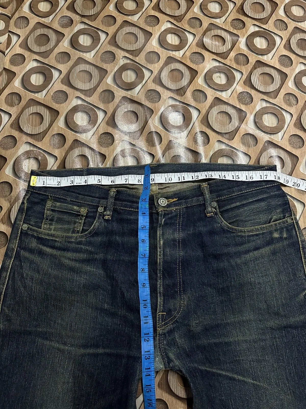 Kamikaze Attack SICKSS! Redline KAMIKAZE ATTACK Selvedge Mudwash Denim Pants Size US 35 - 15 Thumbnail