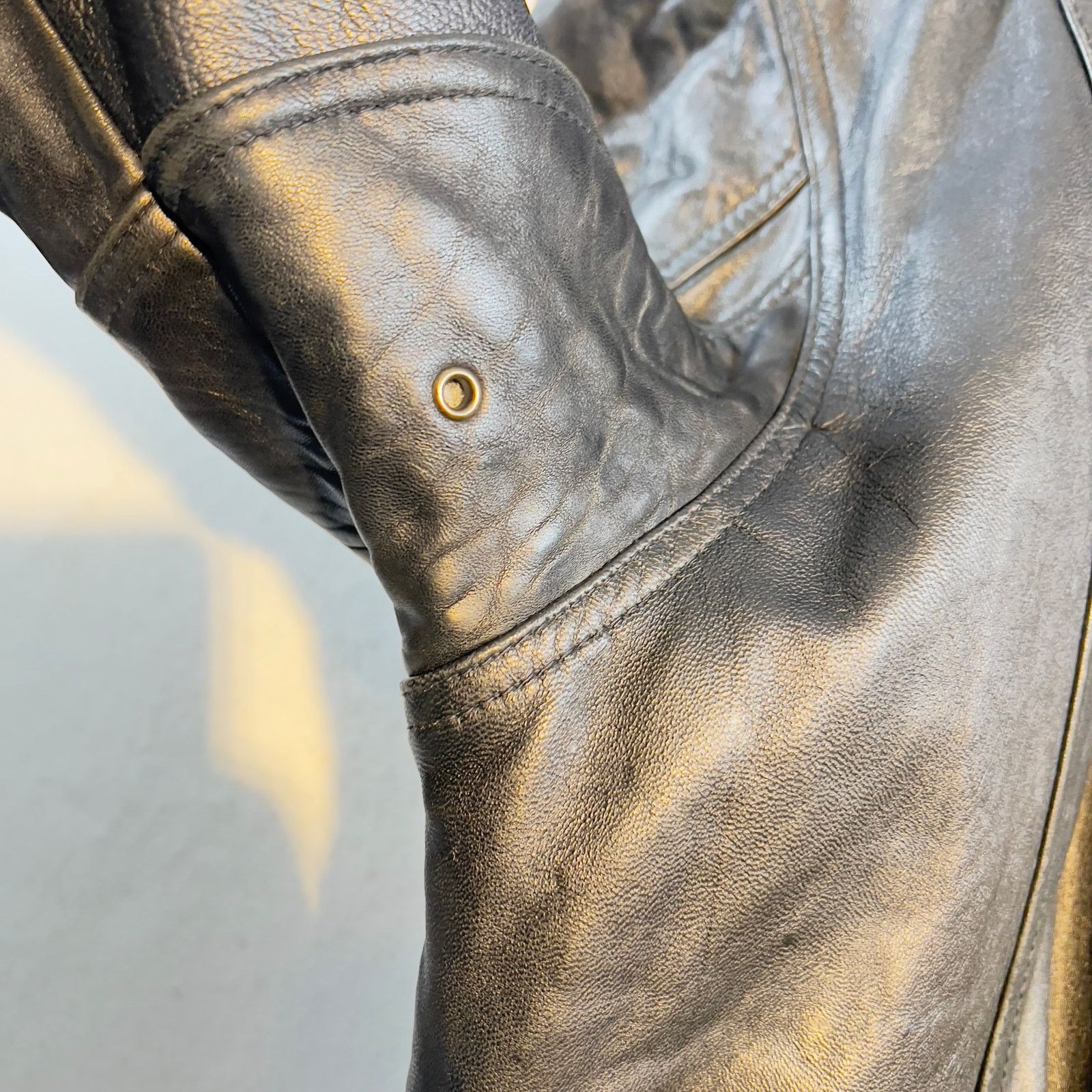 Other Colebrook Co. Lined Leather Coat Mens Large Drawstring Waist Size US L / EU 52-54 / 3 - 11 Thumbnail