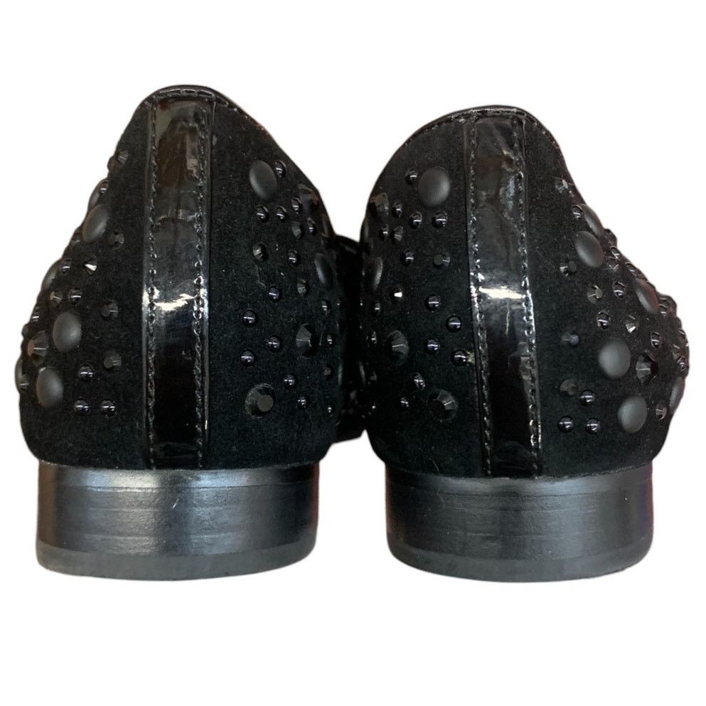 Donald Pliner DONALD J PLINER Black Studded Slip on Suede Shoes SZ 7M Size US 7 / IT 37 - 6 Thumbnail