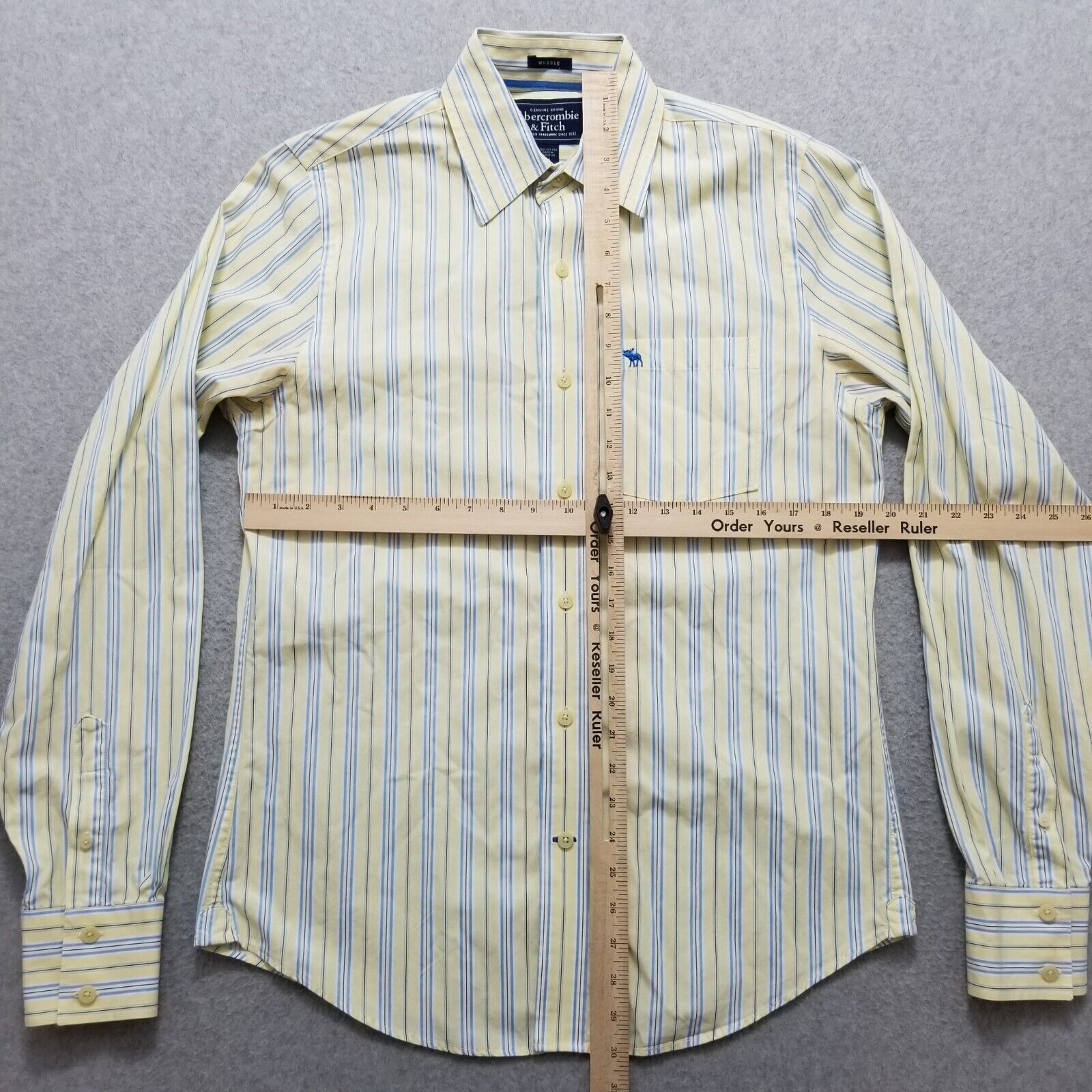 Abercrombie & Fitch Abercrombie & Fitch Shirt Mens Medium Long Sleeve Size US M / EU 48-50 / 2 - 4 Thumbnail