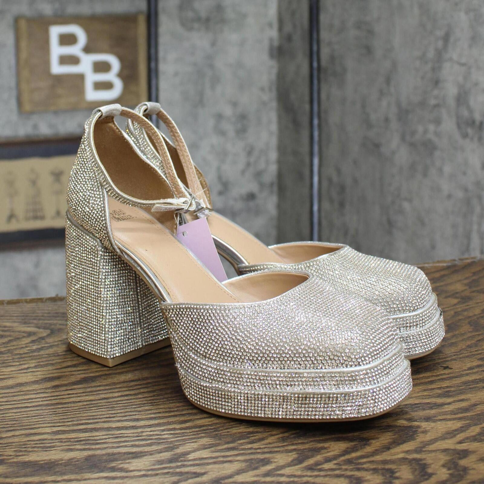 Designer Wild Fable Bianca Platform Pumps 88348327 Silver Gray 9.5M Size US 9.5 / IT 39.5 - 1 Thumbnail