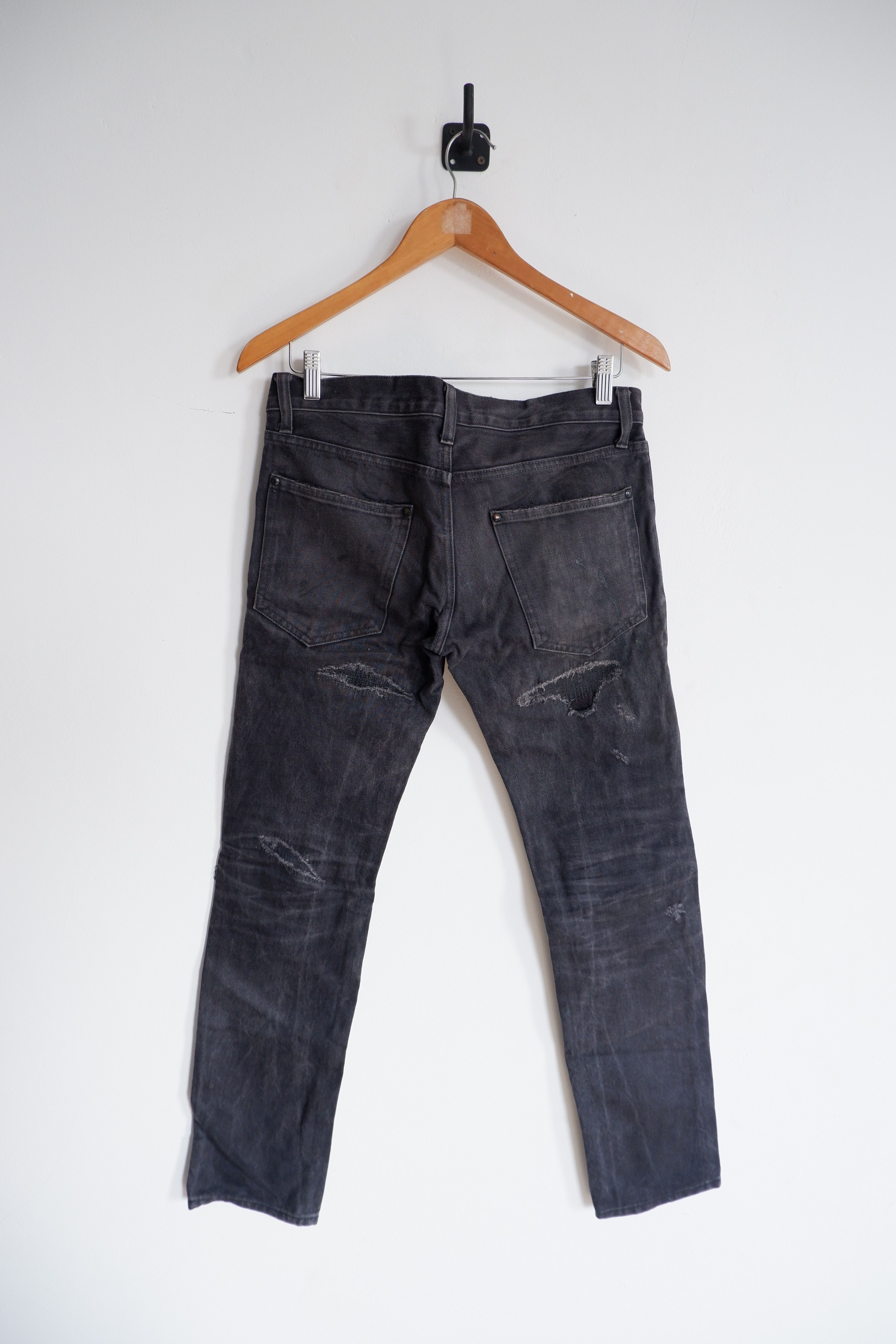If Six Was Nine Le Grand Bleu Style - Pledge Distressed Denim Slim Fit Size US 32 / EU 48 - 3 Thumbnail