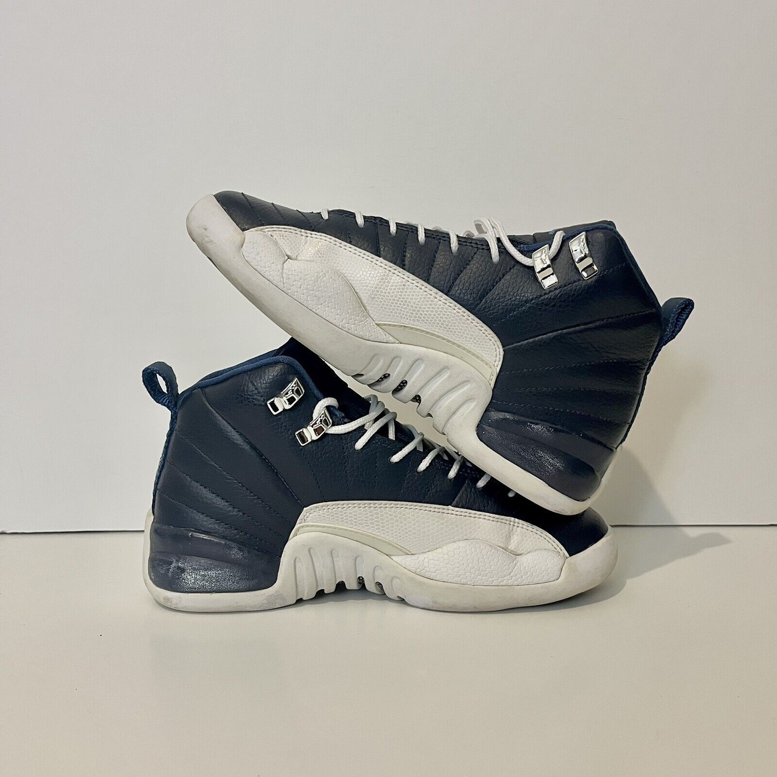 Nike 2012 Nike Air Jordan 12 XII GS Obsidian Blue 153265 410 5Y Size US 6.5 / IT 36.5 - 6 Thumbnail