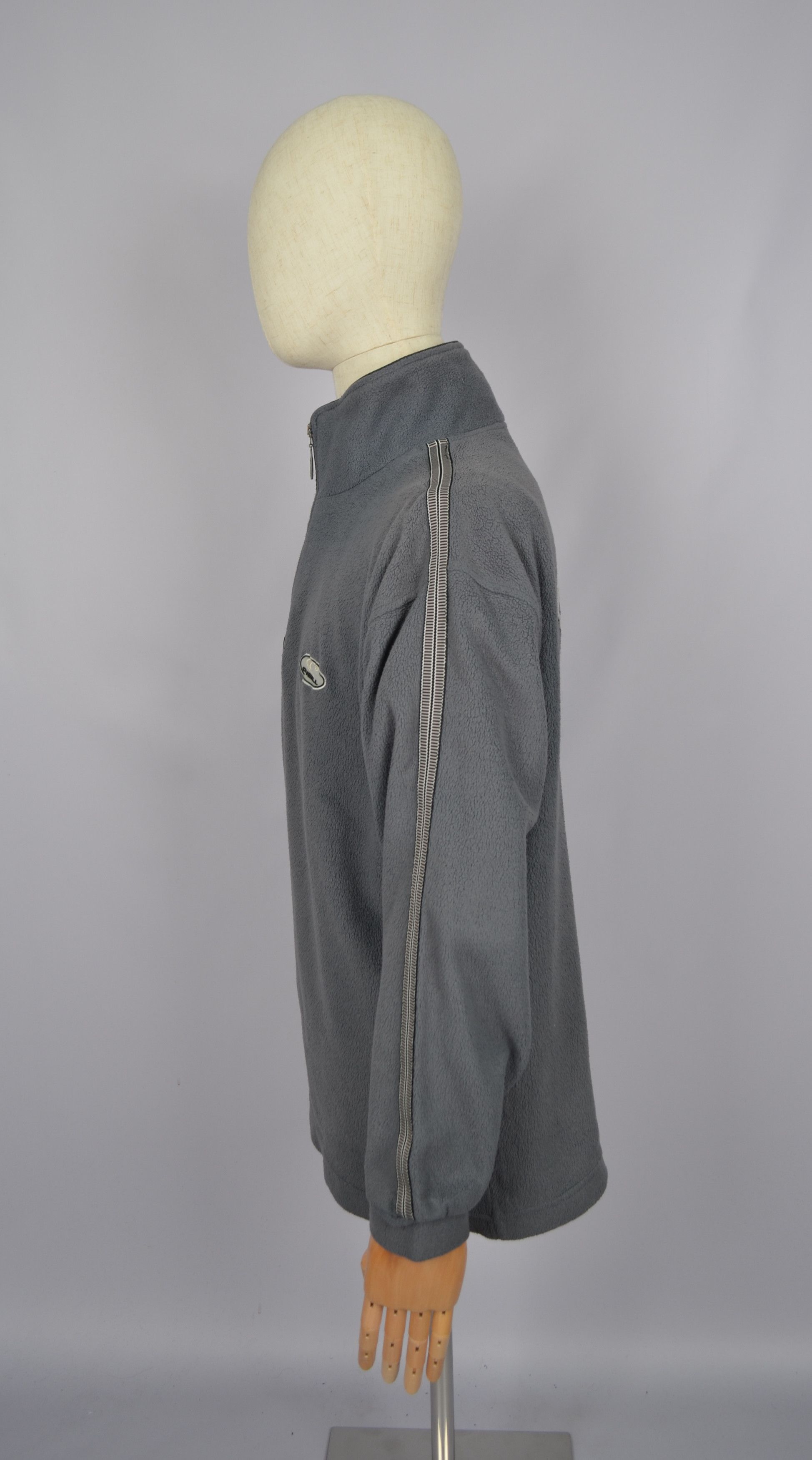 O'Neill × Vintage Vintage Oneill Santa Cruz 1/4 Zip Grey Surt Fleece Logo 90s Size US L / EU 52-54 / 3 - 5 Thumbnail