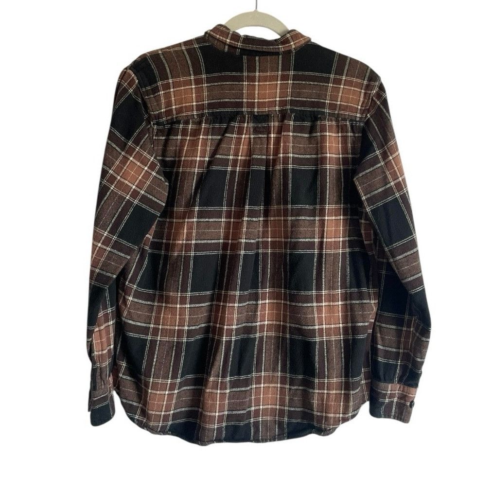 Pacsun PacSun Mens Brown & Black Plaid Button Down Shirt Size US M / EU 48-50 / 2 - 4 Thumbnail