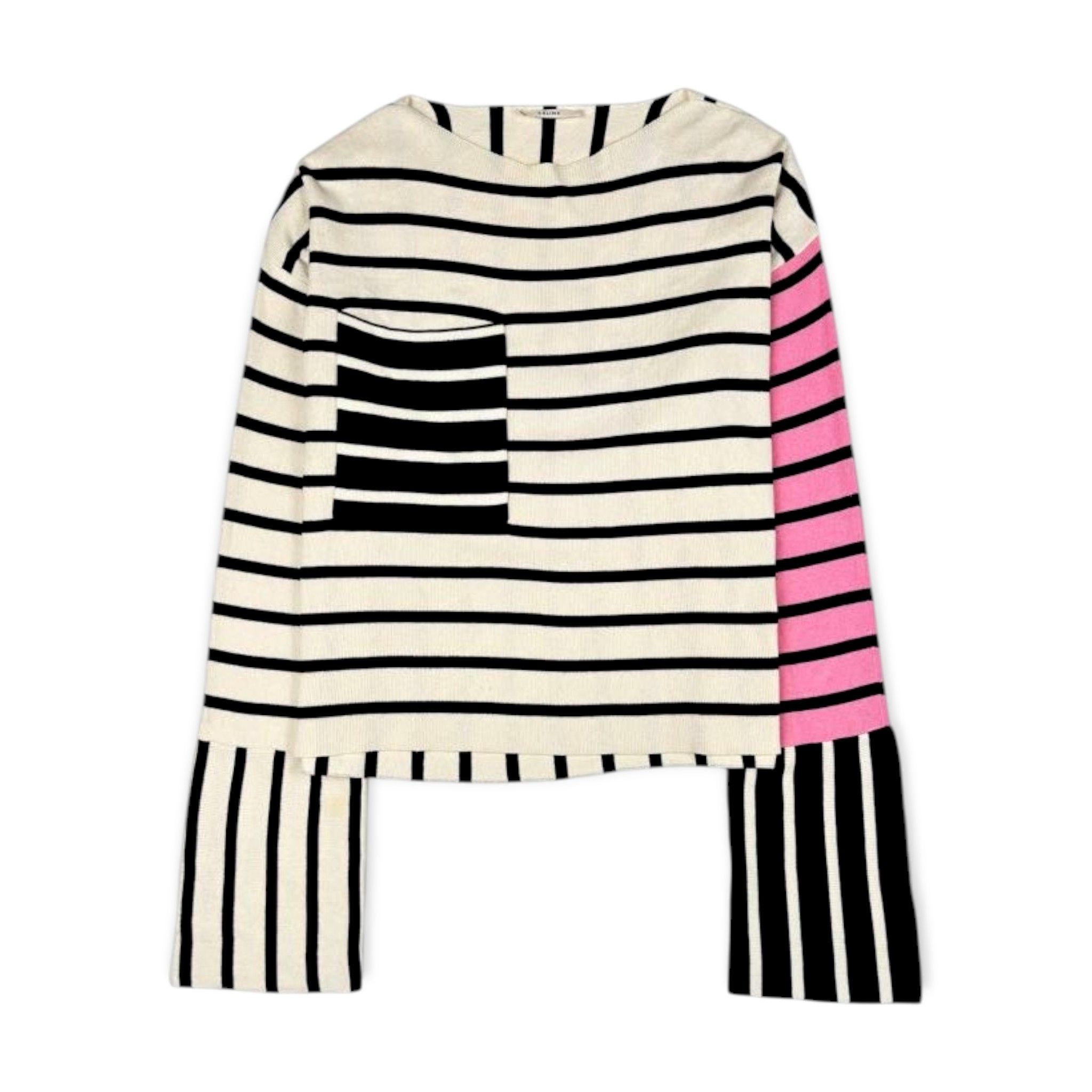 Celine Phoebe Philo Era Multicolor Striped Sweater Size XS / US 0-2 / IT 36-38 - 1 Thumbnail