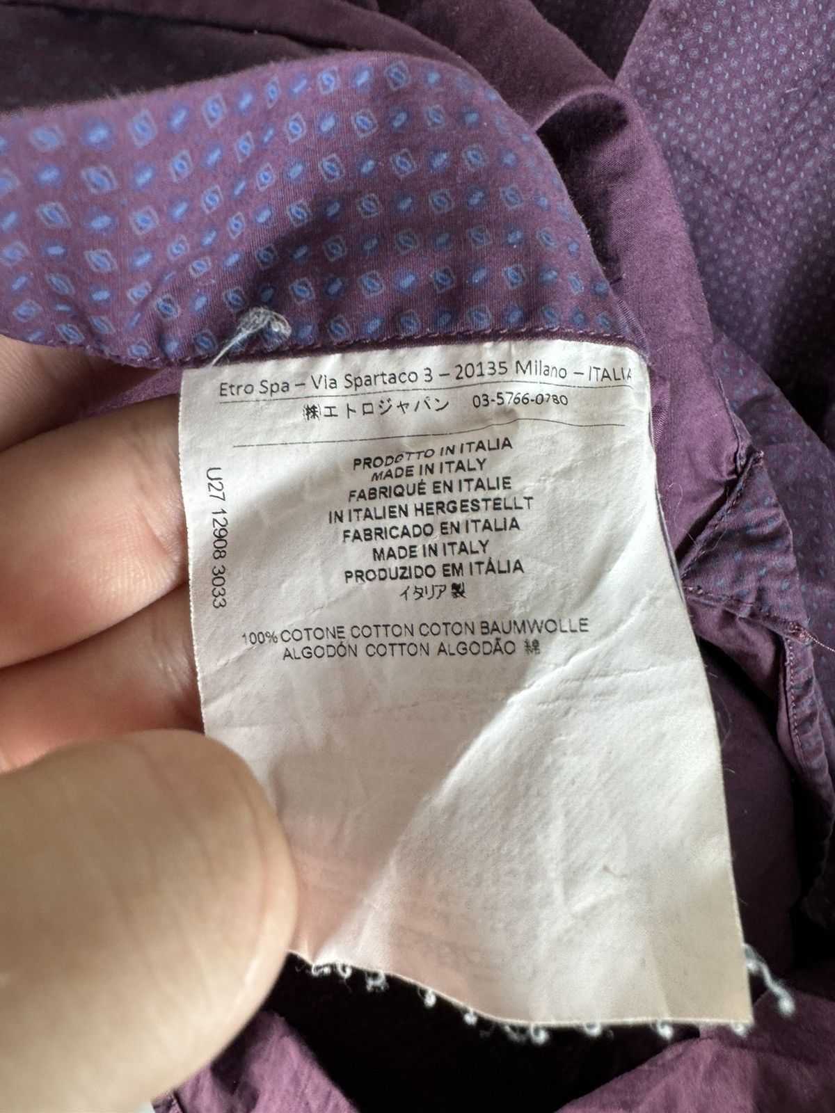 Etro Etro Italian Button Up Shirt Made in Italy Size US M / EU 48-50 / 2 - 4 Thumbnail