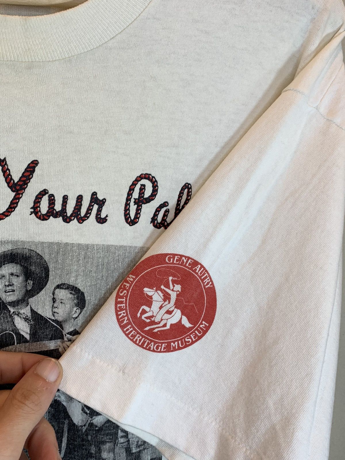 Vintage RARE* Vintage Gene Autry Always Your Pal Single Stitch Shirt Size US L / EU 52-54 / 3 - 6 Thumbnail
