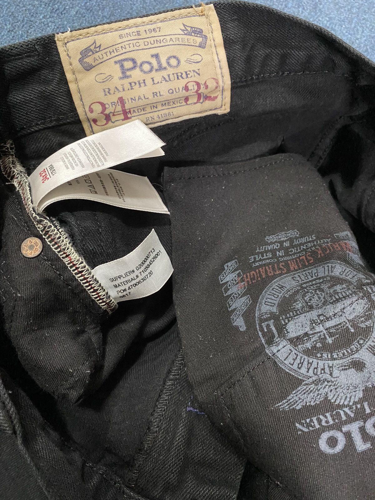 Polo Ralph Lauren Polo Ralph Lauren - Black Denim Jeans Size US 36 / EU 52 - 7 Thumbnail