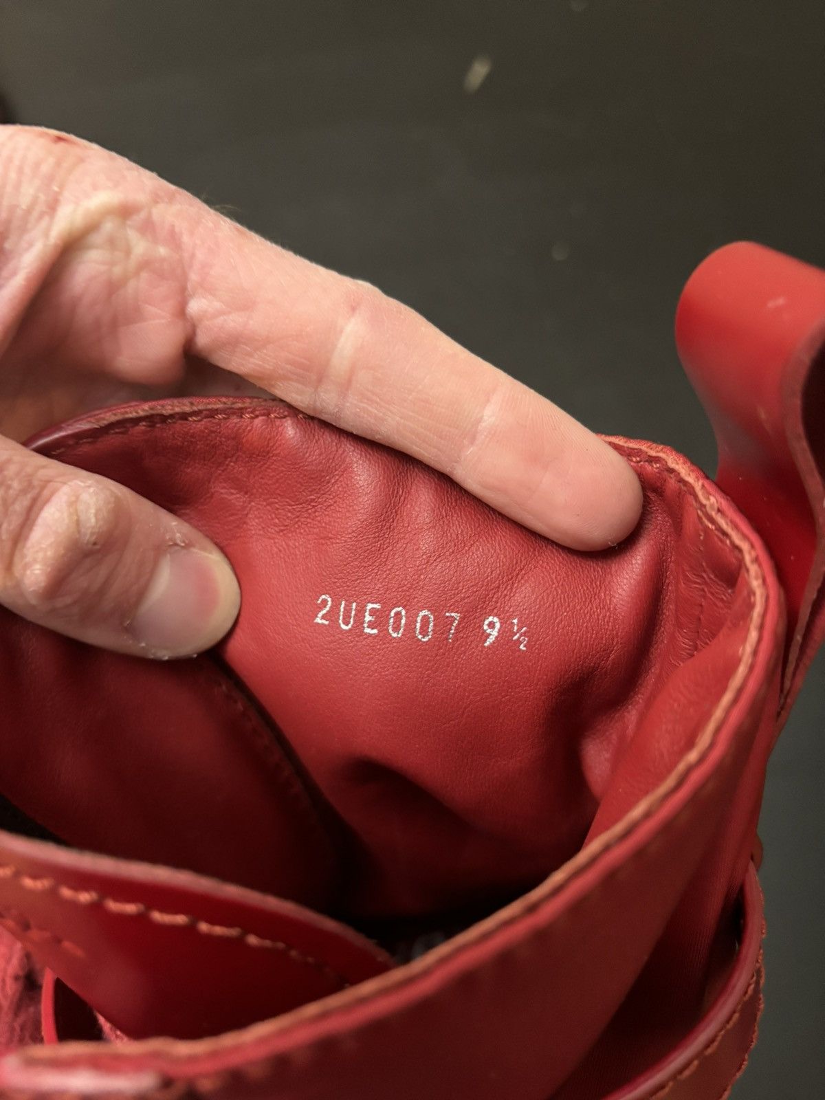 Prada Prada Re Nylon Monolith Pouch Combat Boots Red Size US 9.5 / EU 42-43 - 12 Thumbnail