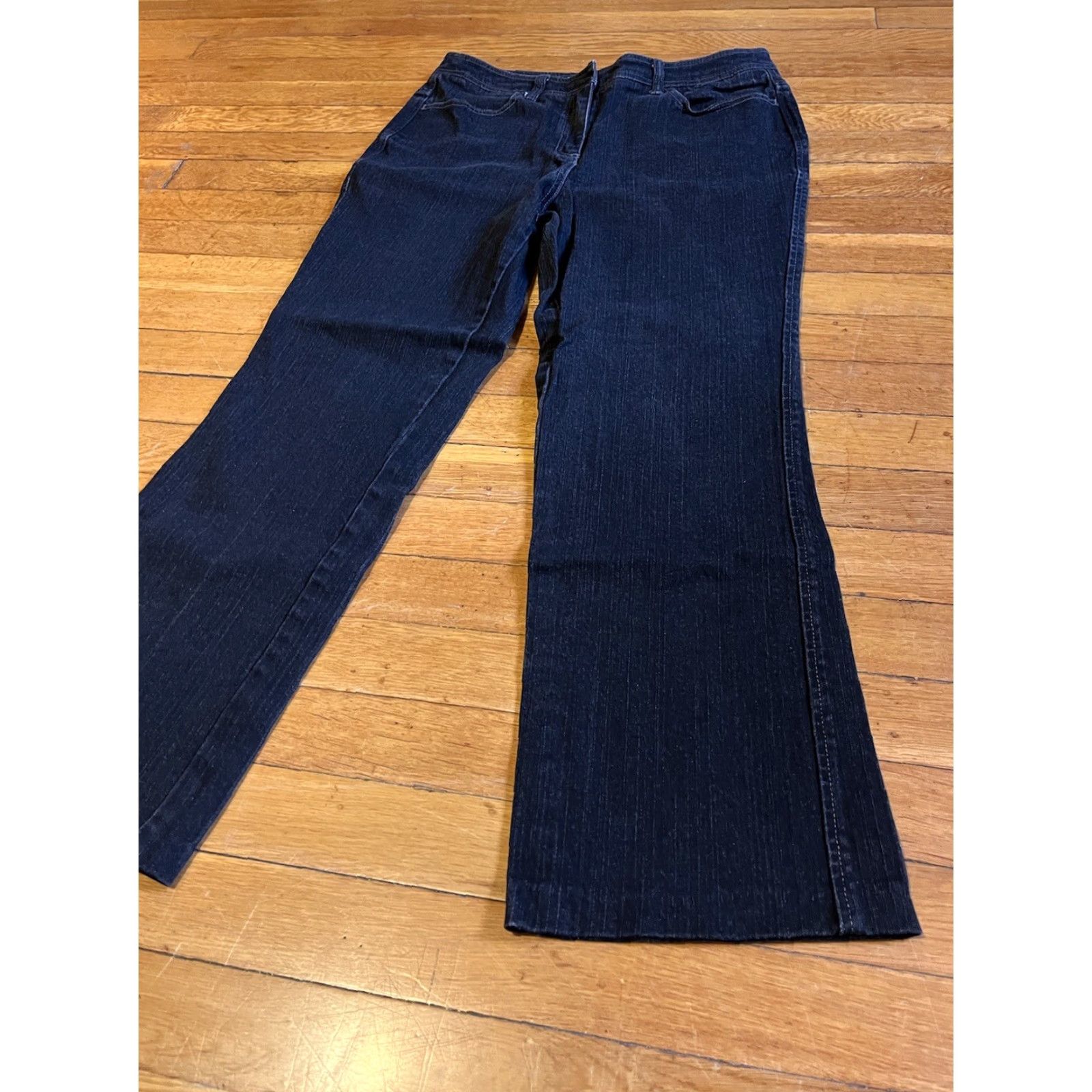 Vintage Chico's Platinum Jeans Women's 1.5 Regular Black Denim 27 Inseam 30" Waist 27" 5-Pocket Stretch Size 26" / US 2 / IT 38 - 2 Thumbnail